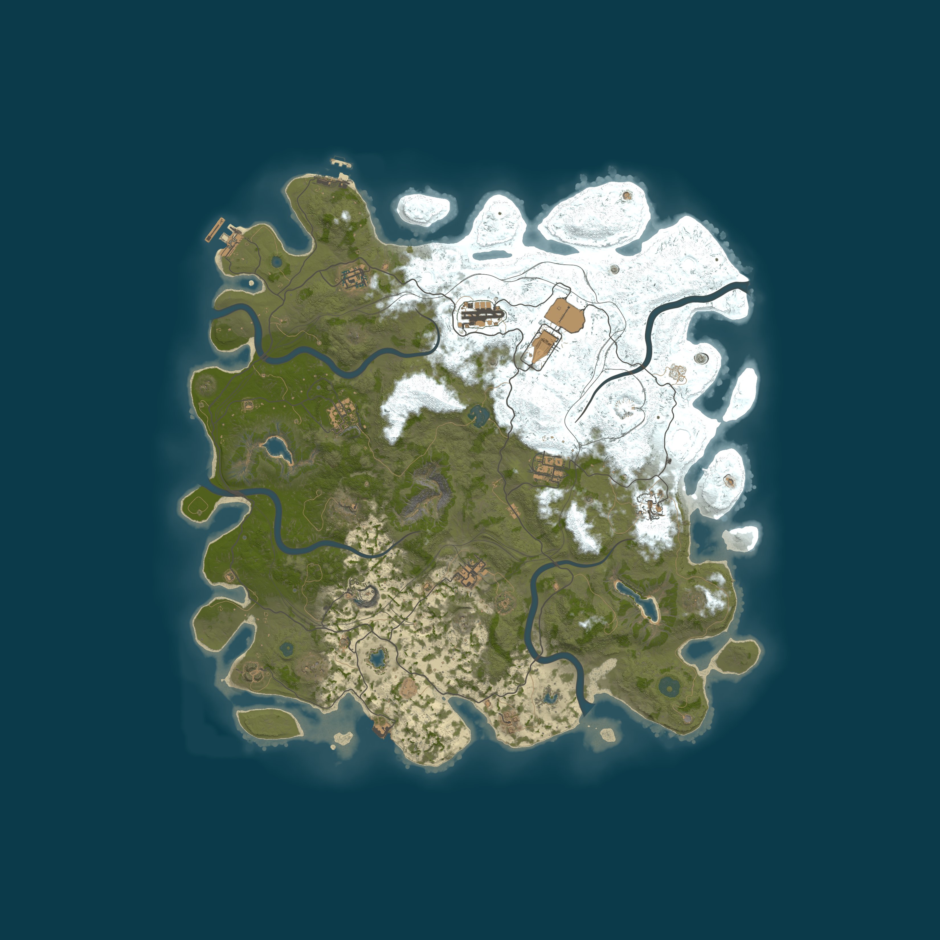 Map for RustAddicted  PVE 5X | QOL | EVENTS | Build