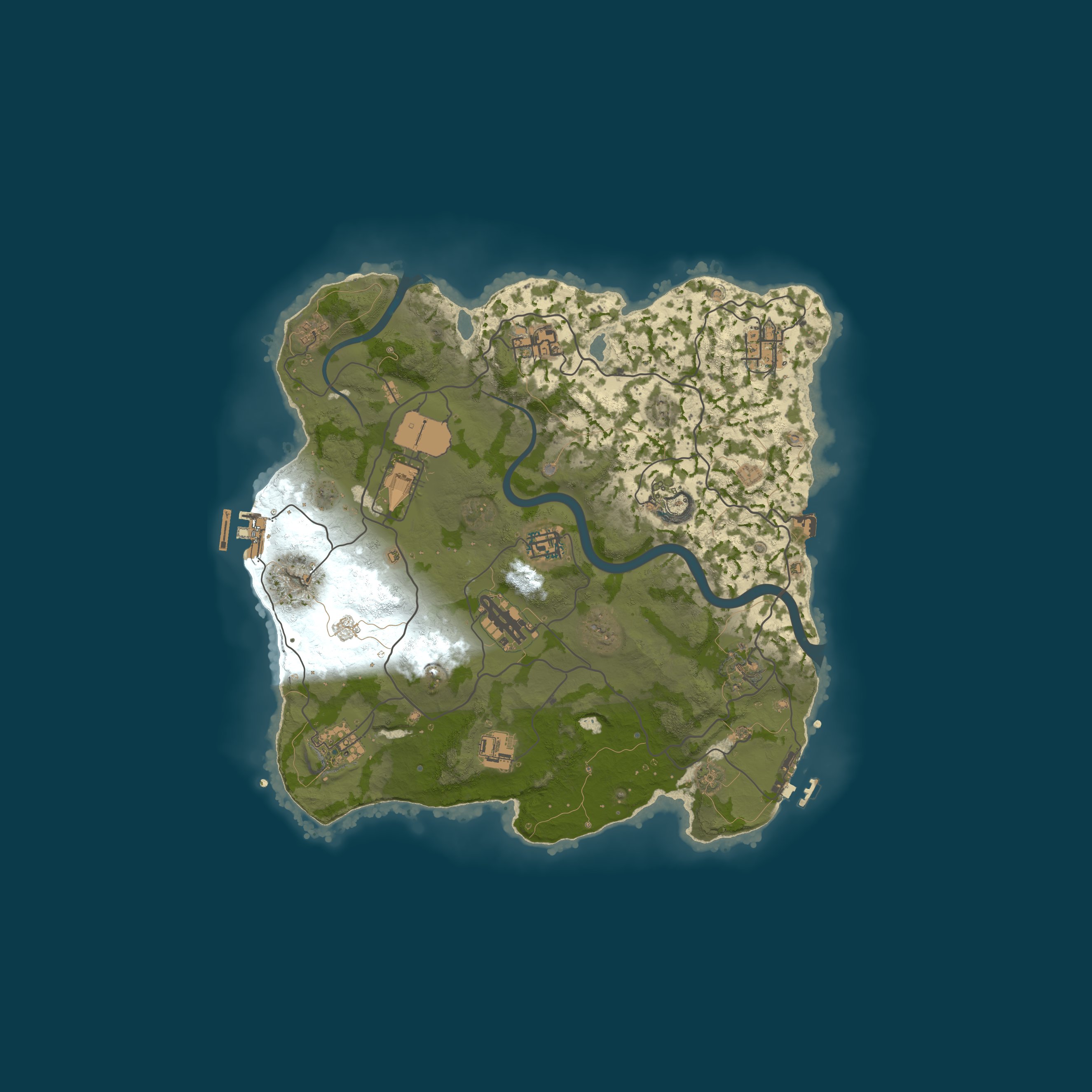 Custom Map, size 3300, seed 654022530