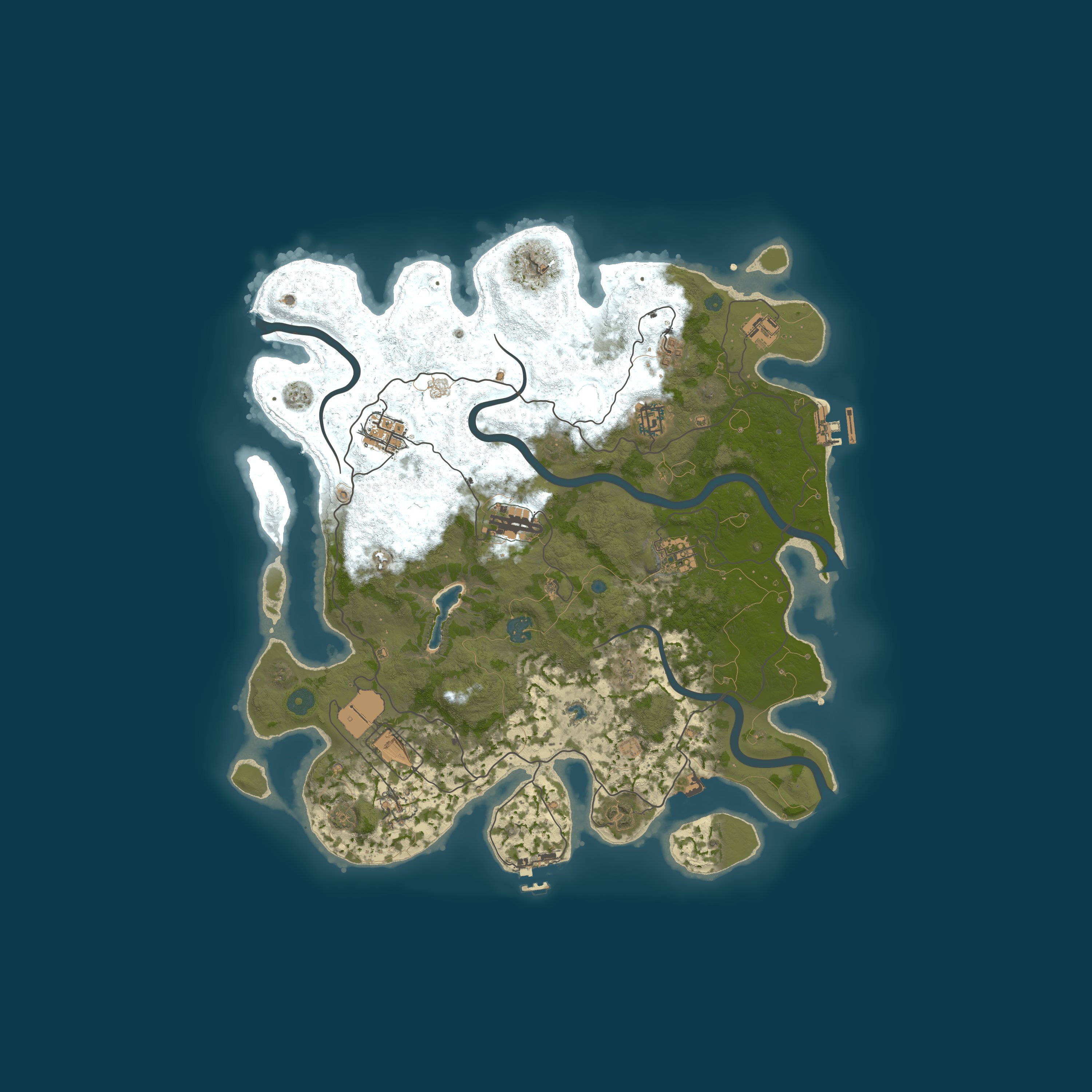 Map for Island of Dr Moreau | 2x | Long | 50% Upkeep | BPs 5/7