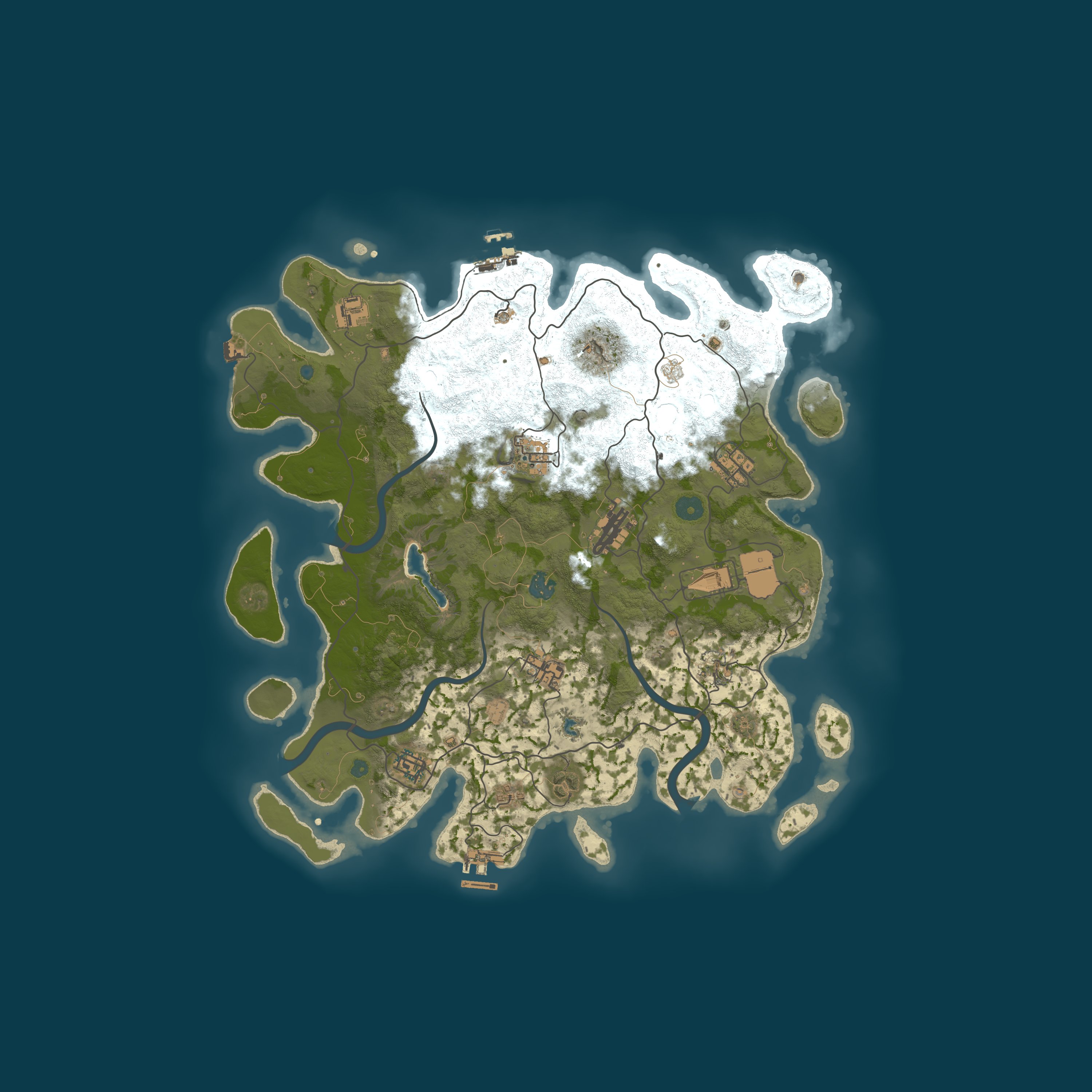 Procedural Map, size 4000, seed 1231303149