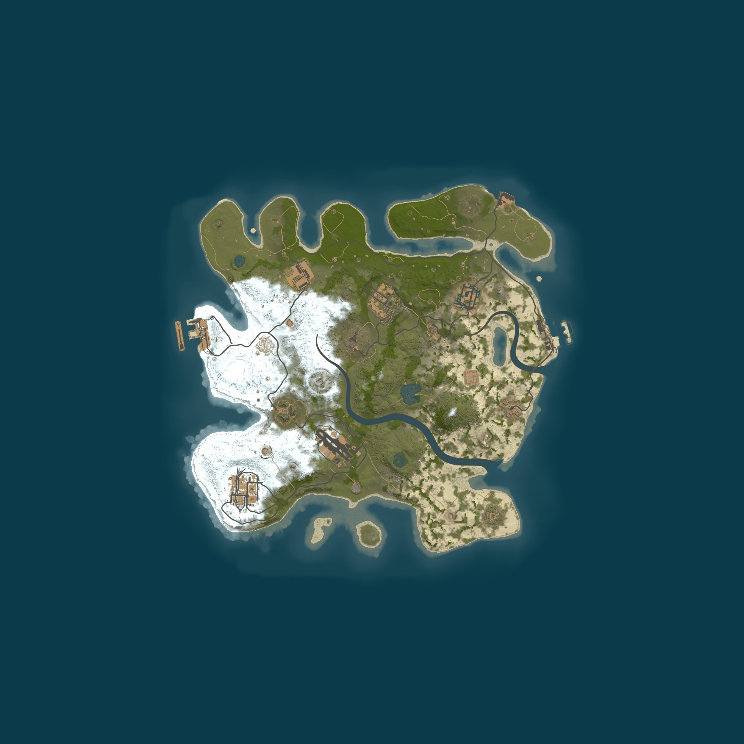 Procedural Map, size 3000, seed 45060101