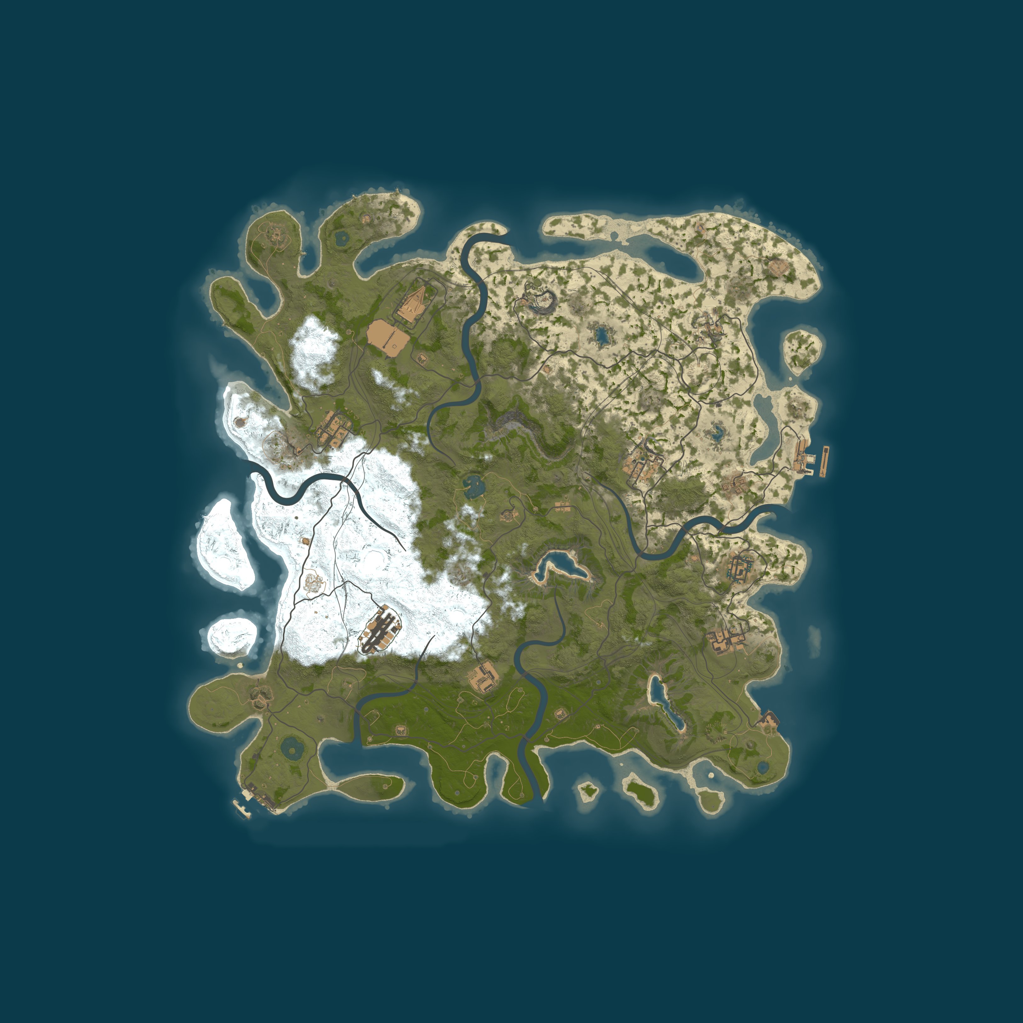 Procedural Map, size 4500, seed 523912931