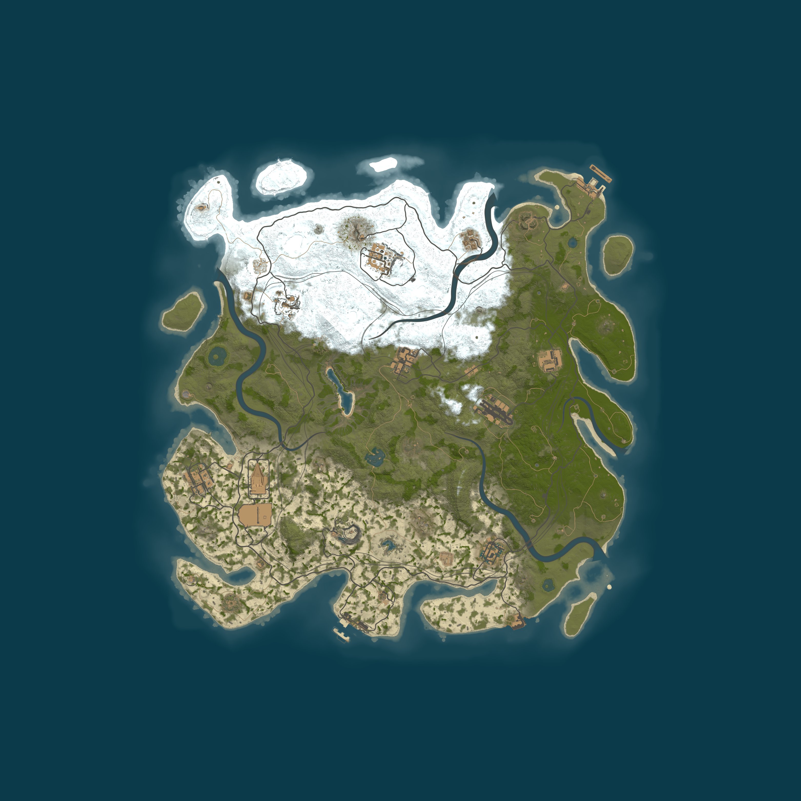 Procedural Map, size 4250, seed 1923356975