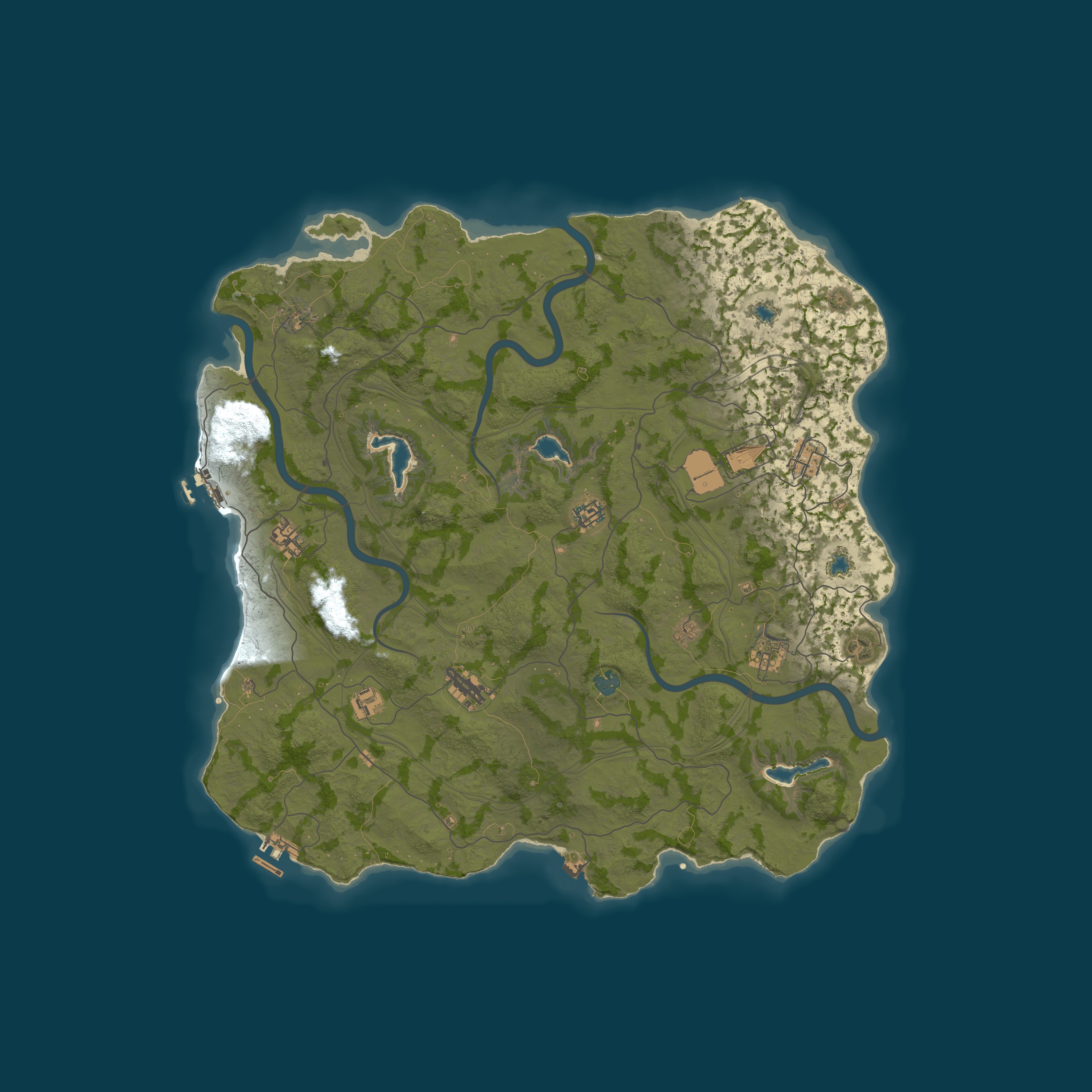 Custom Map, size 4500, seed 1337