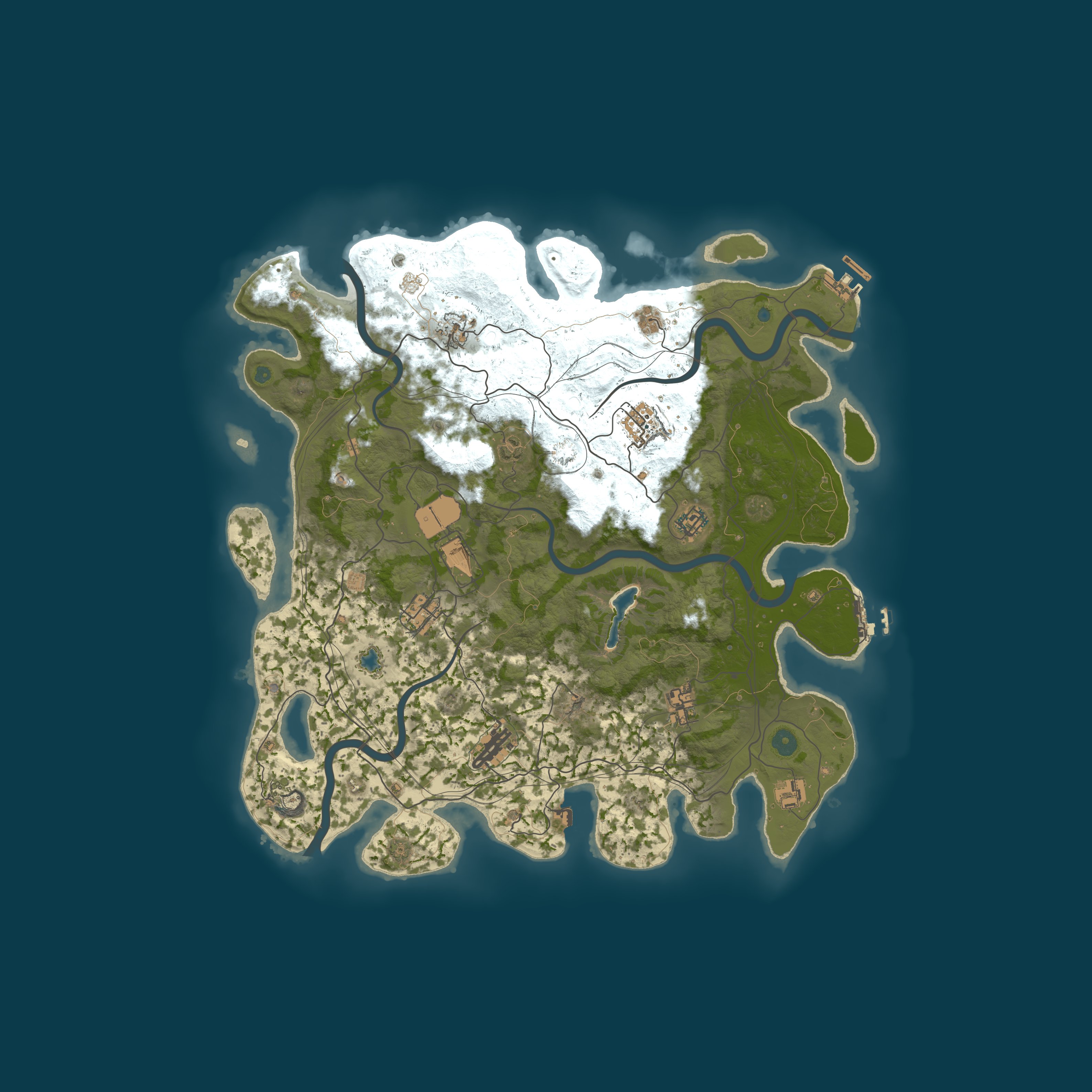 Custom Map, size 4350, seed 1337
