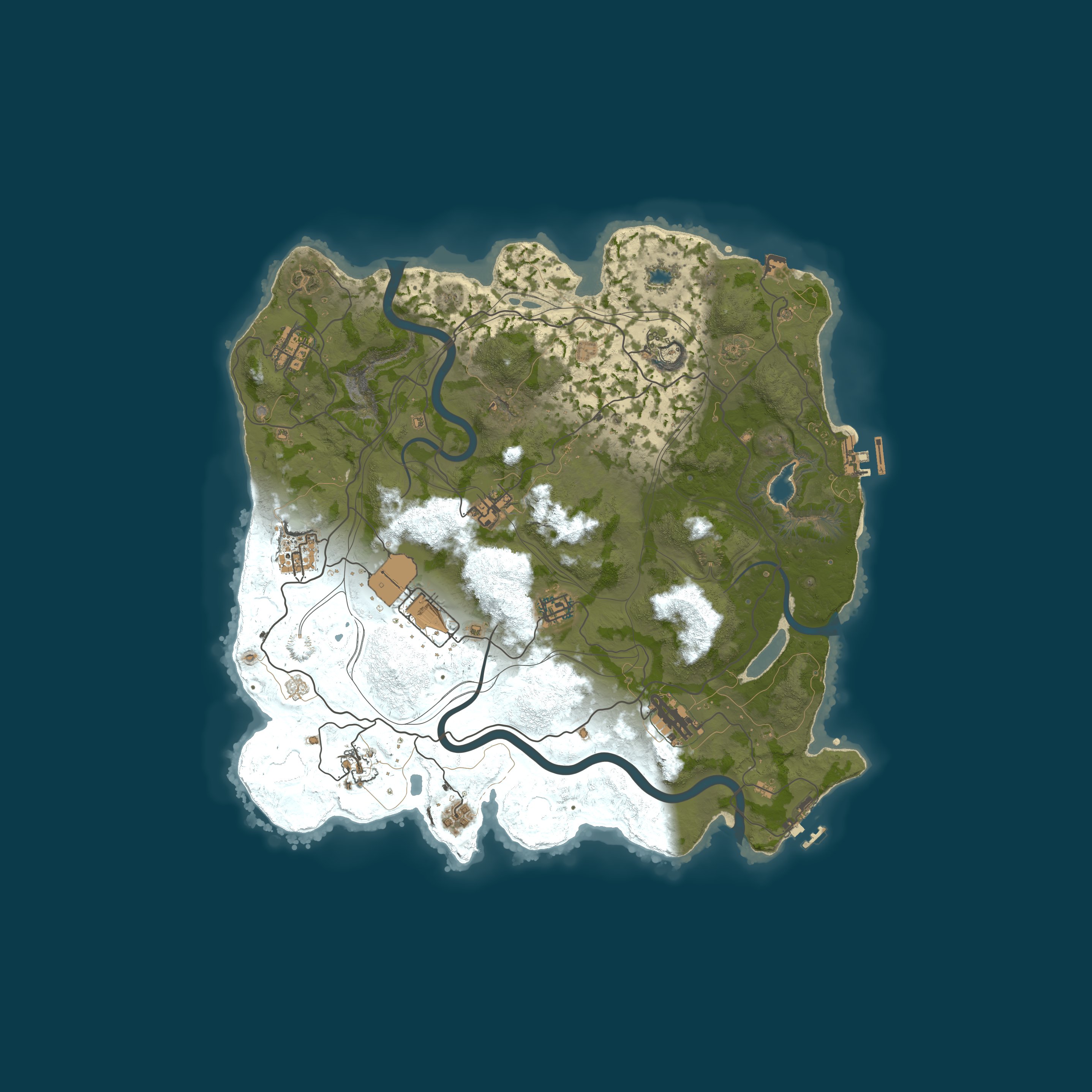 Map for RUSTOLUTION.GG 2x Monthly | Main | 50% Upkeep | No BP Wipe | No