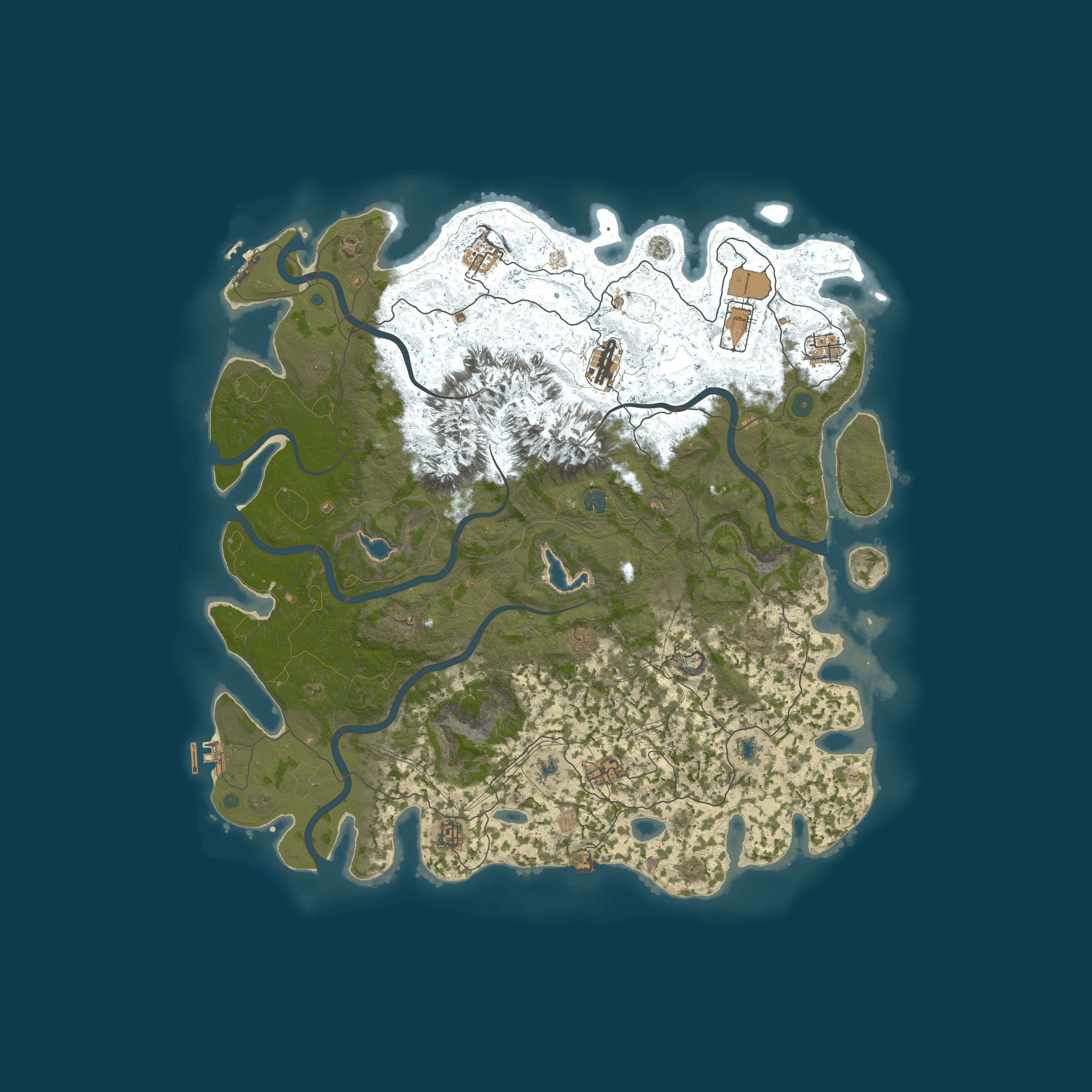 Map for Savage Sands