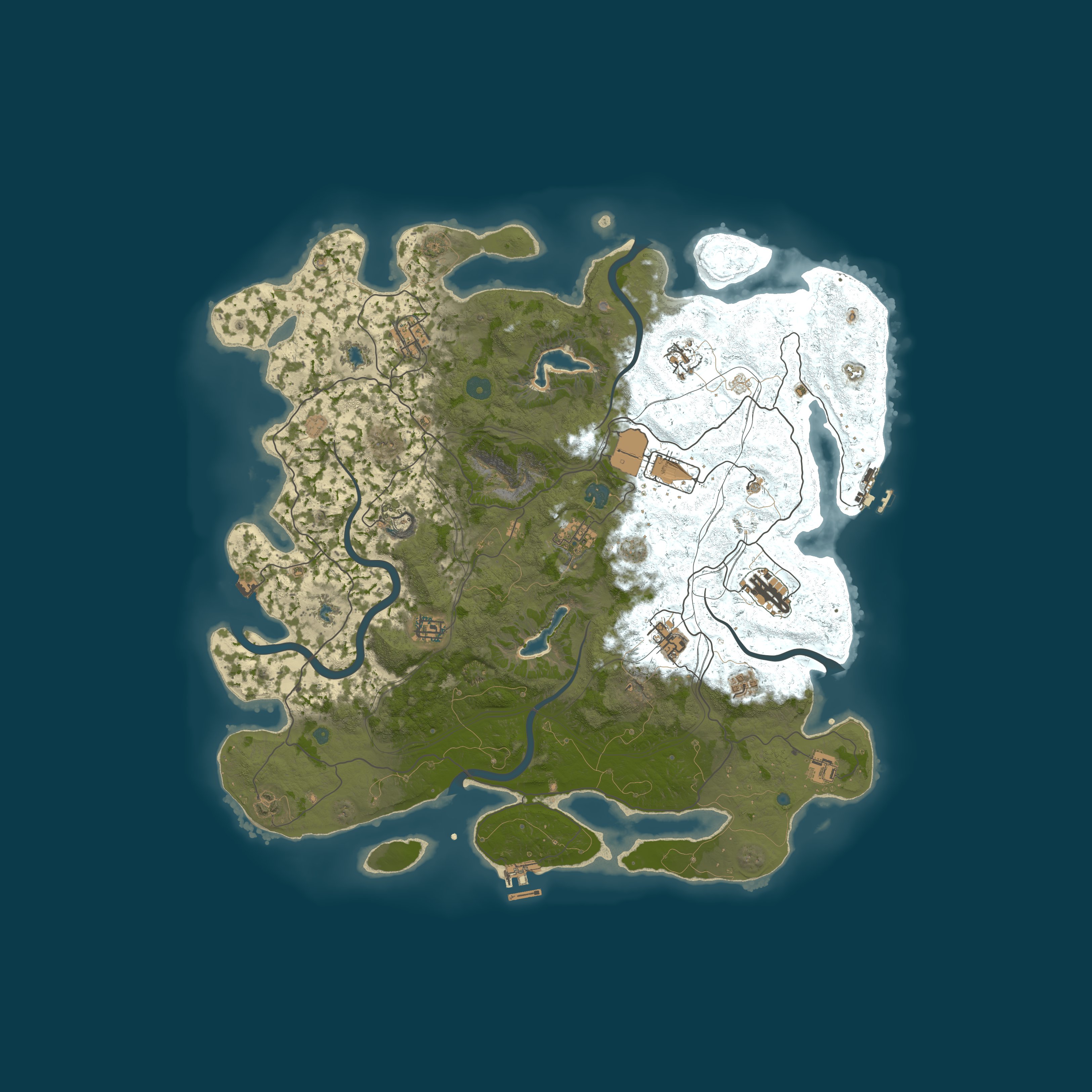 Map for Falkors Retreat |PVE|Raidable Bases|Skill Tree|