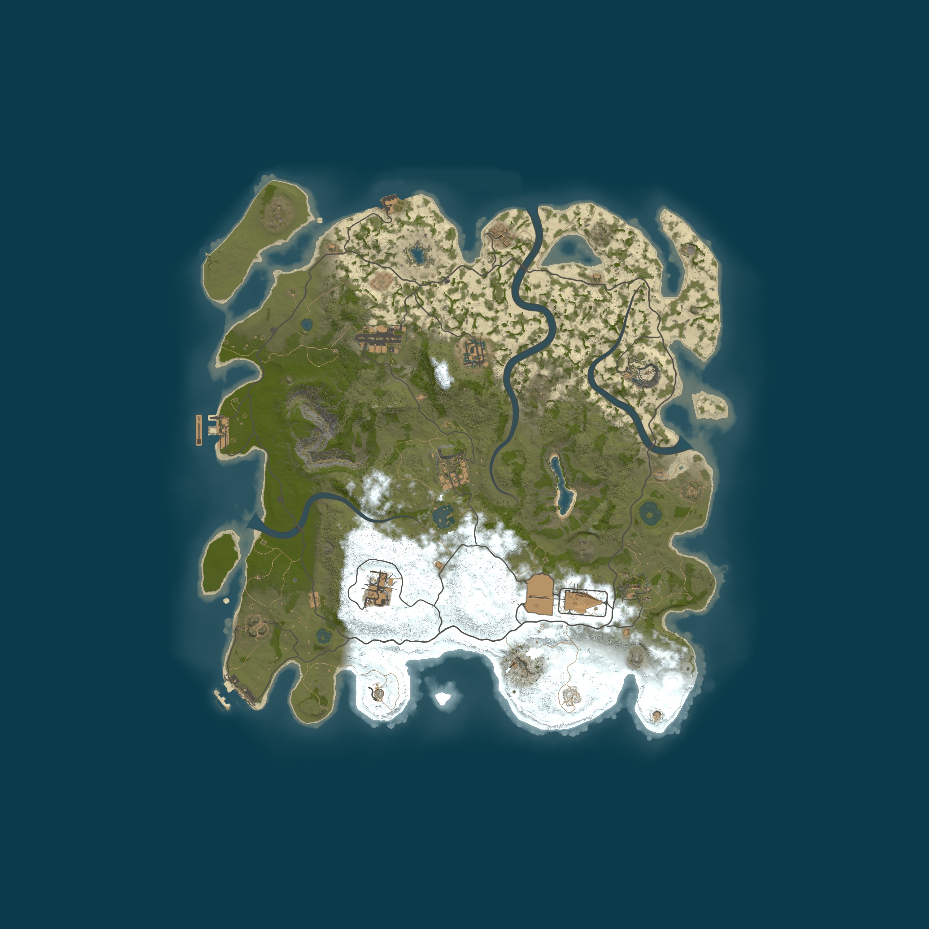 Map for JUST WIPED | TyrannoRust 2x Monthly | 4K | Active Admins | No p