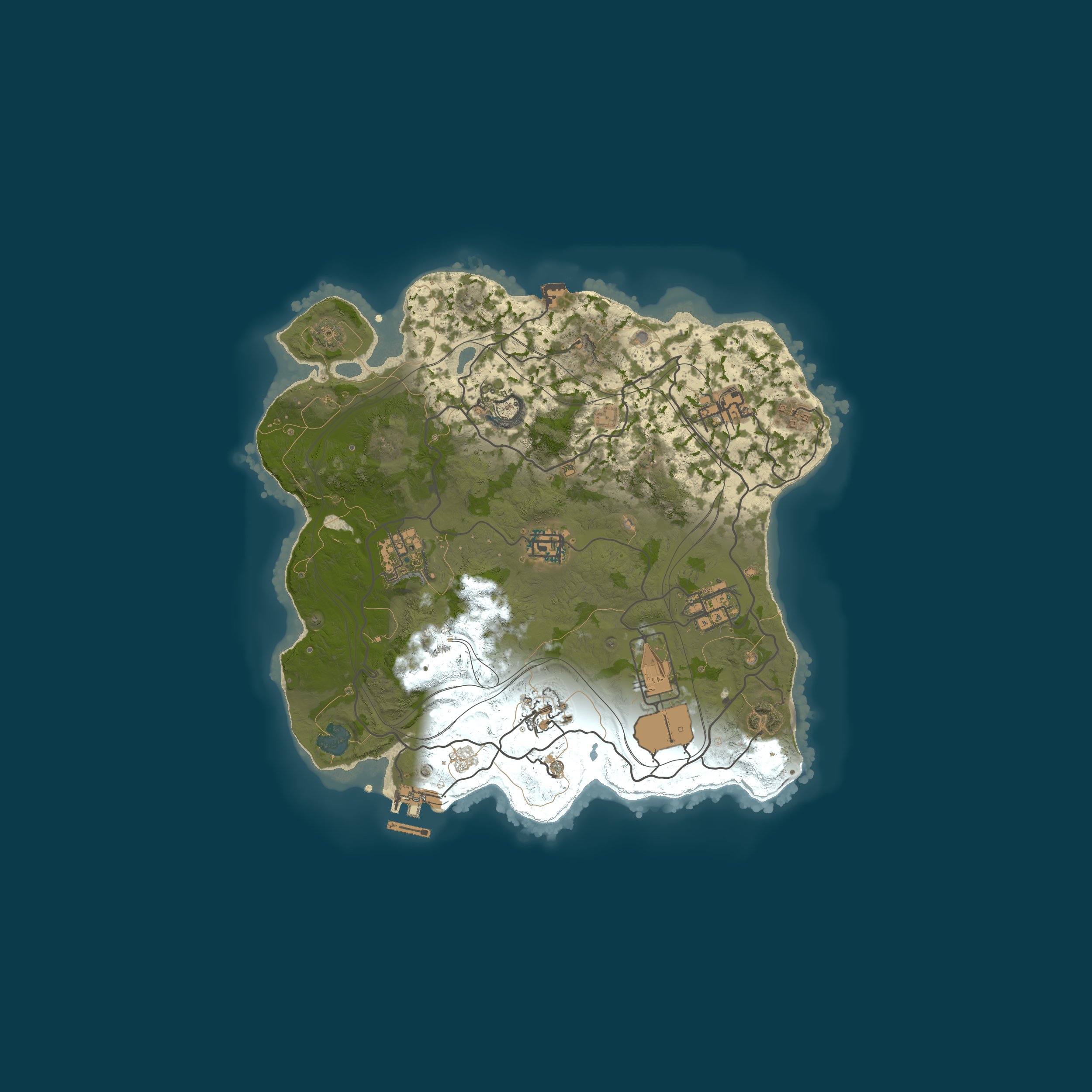 Custom Map, size 3000, seed 1562286427