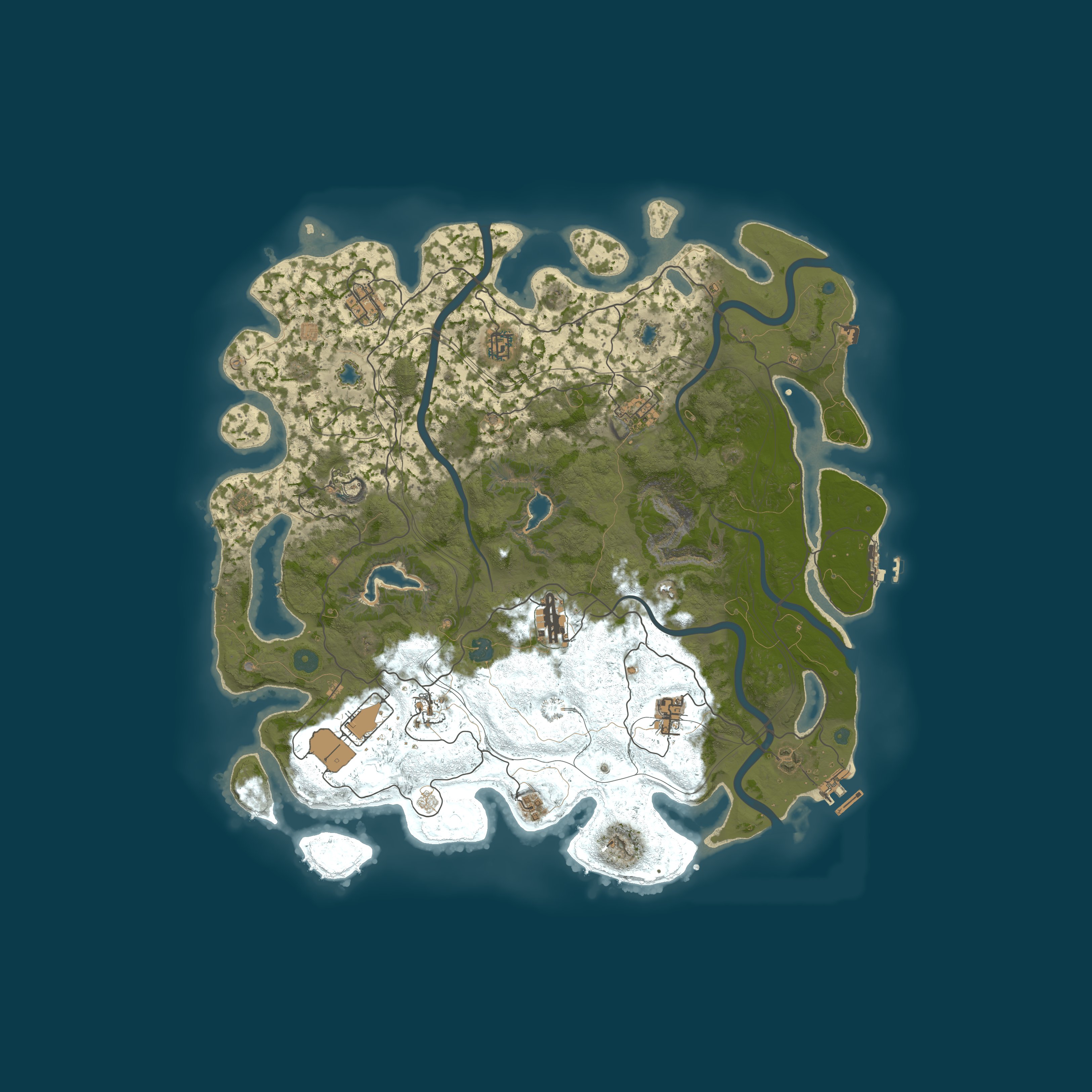 Map for RustMates | 2x | Solo | Monthly | Events | Kits