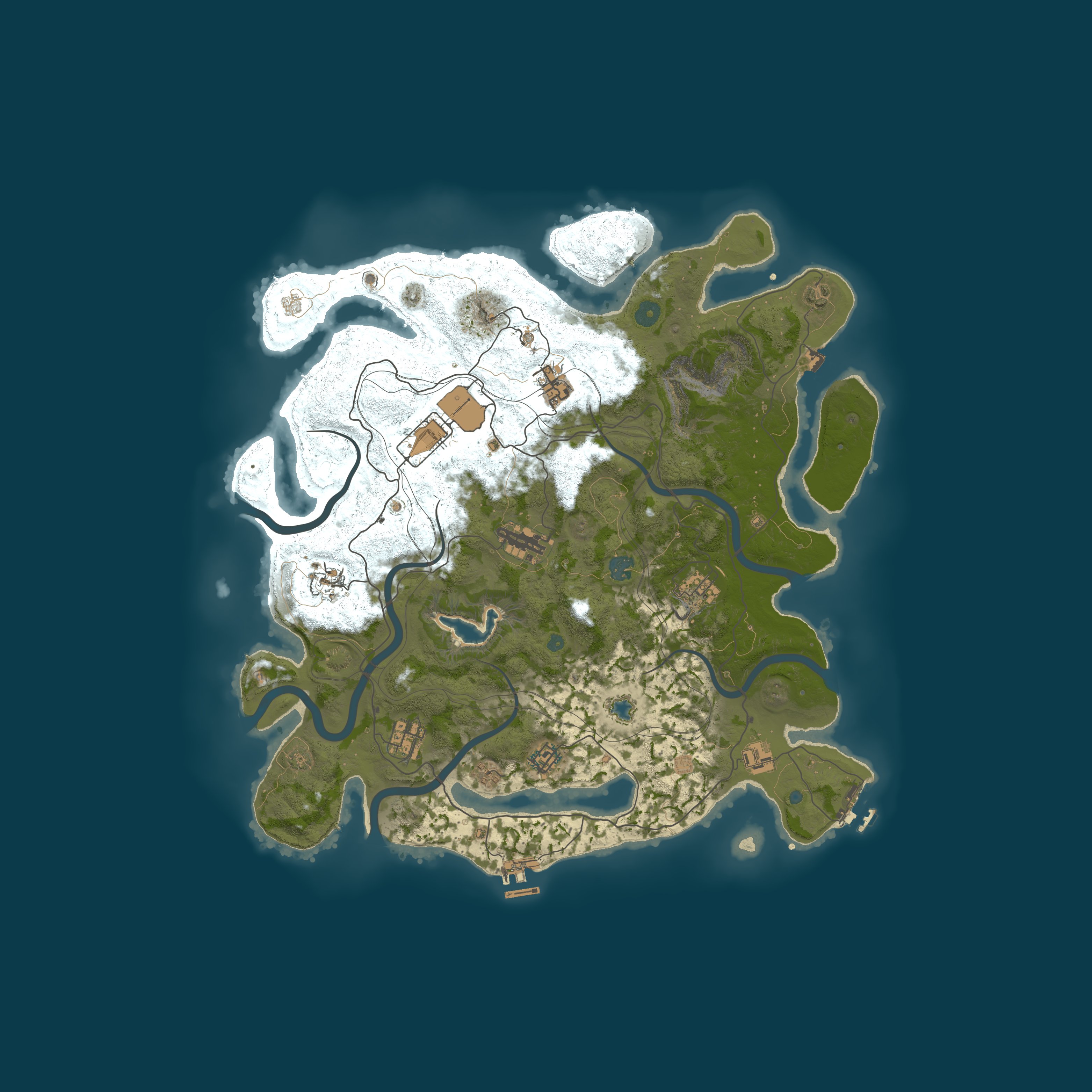 Map for [PL] CHATA Z DYKTΥ | PvE/PvP | EVENTY | RAIDABLE BASES
