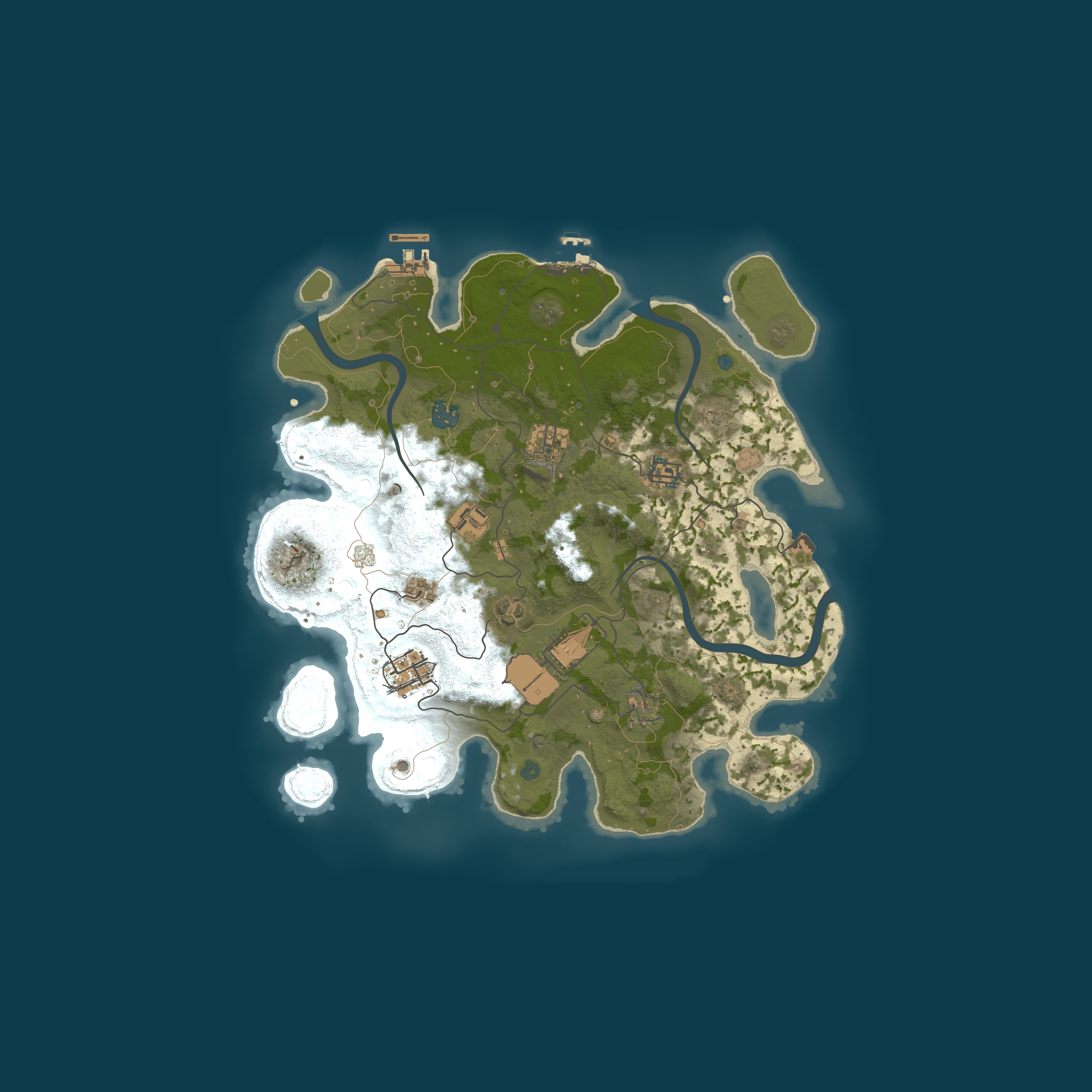 Procedural Map, size 3500, seed 16450