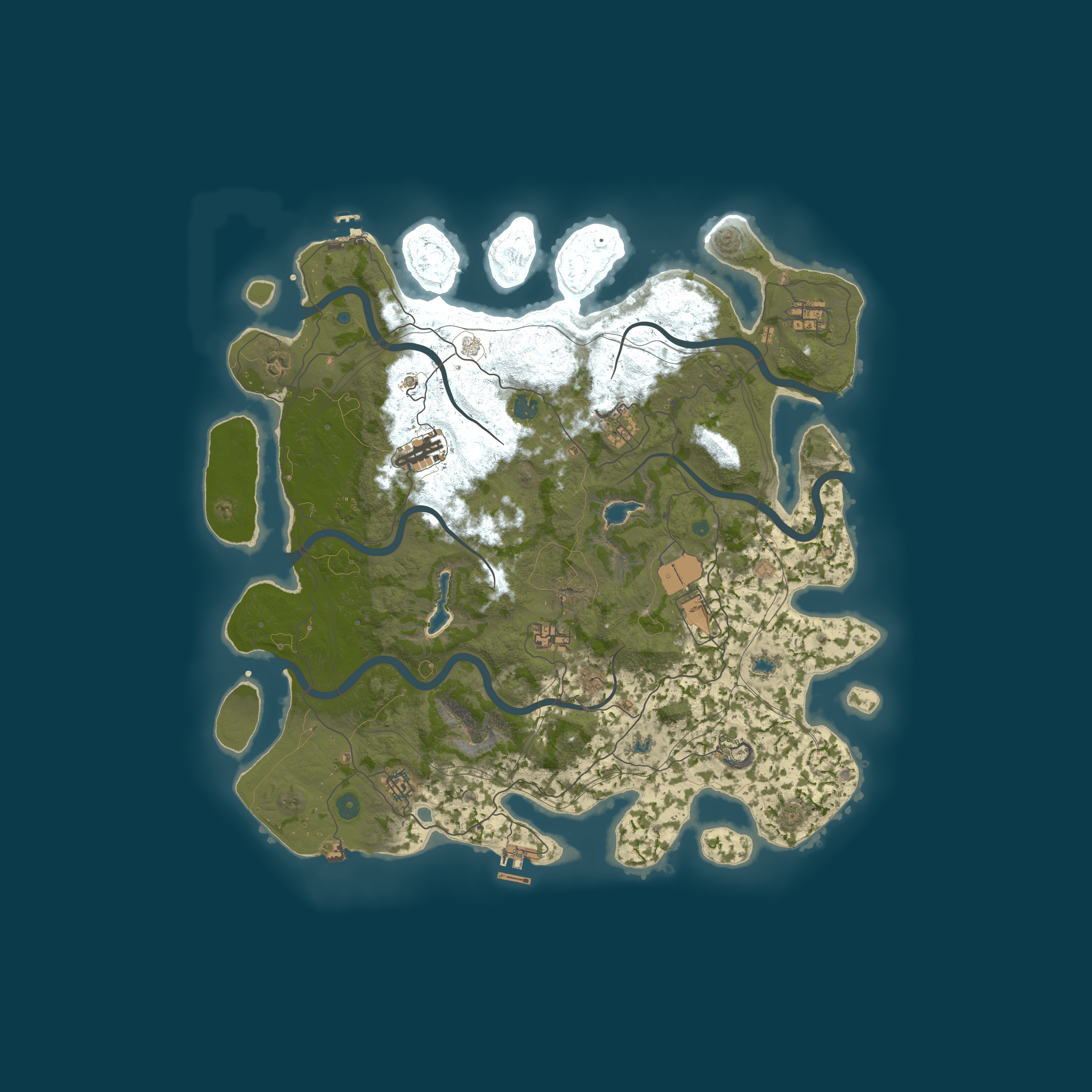 Map for Dudesters PvE Paradise Noob Friendly - Low Decay/Upkeep