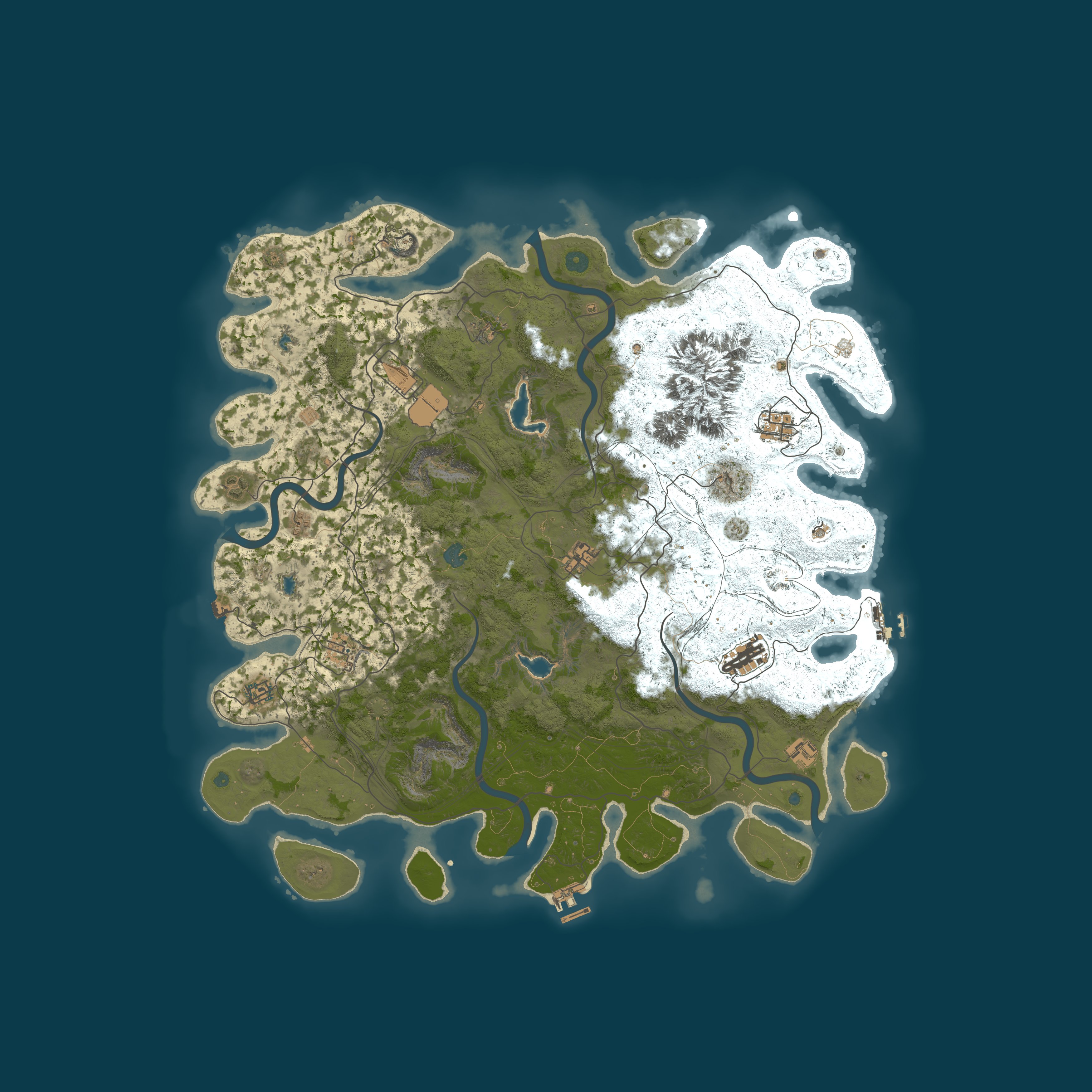Procedural Map, size 5000, seed 1876457685