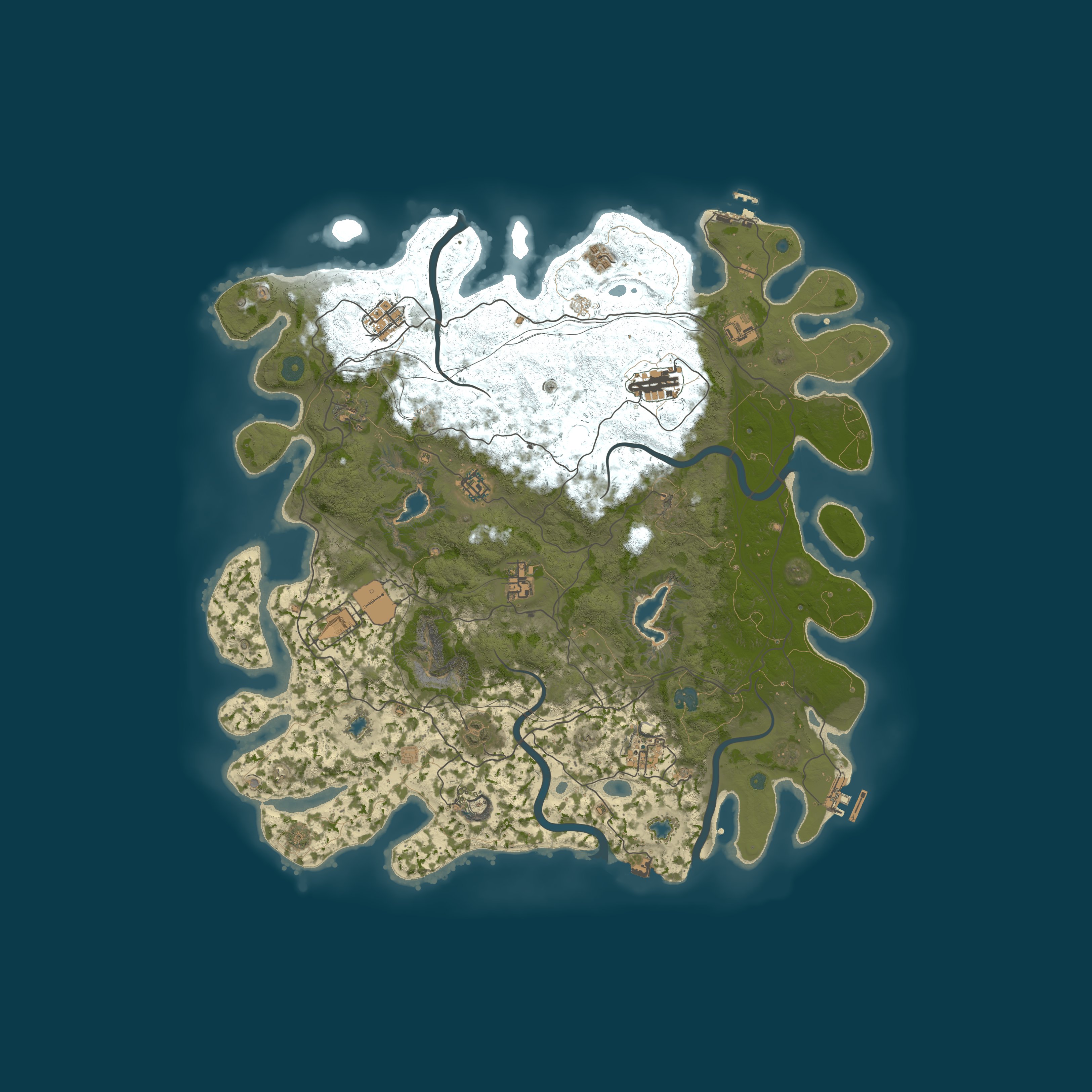 Procedural Map, size 4500, seed 1579622250