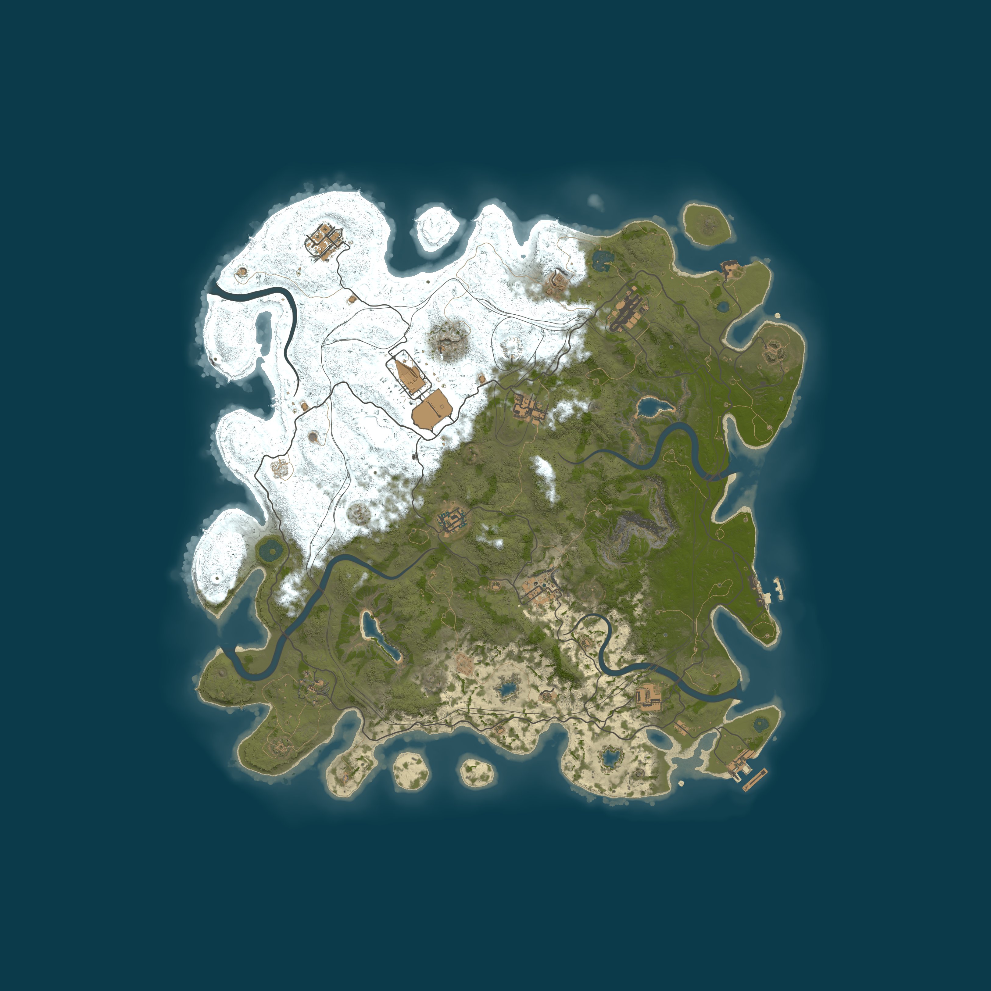 Procedural Map, size 4500, seed 2812