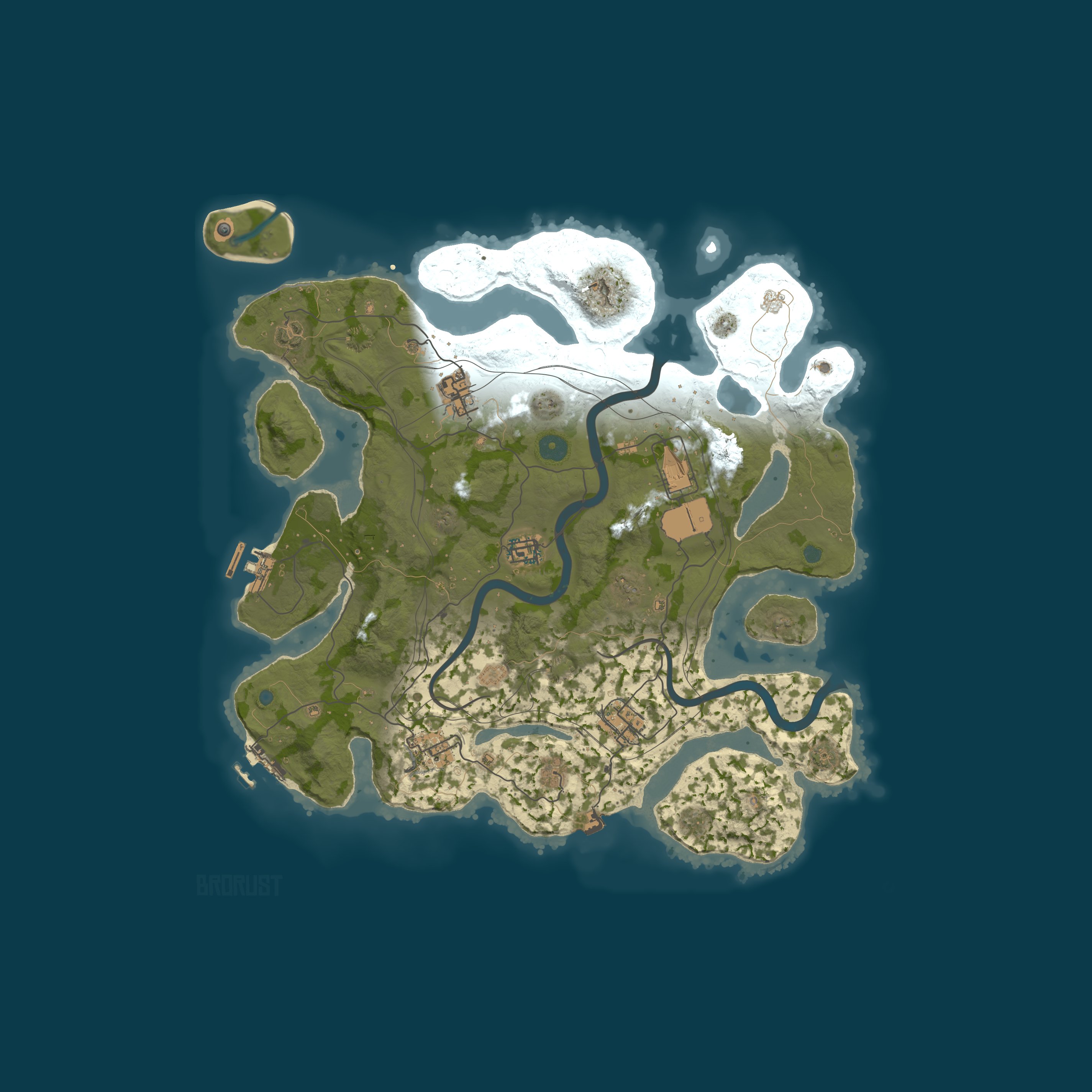 Rust map 3700/1337