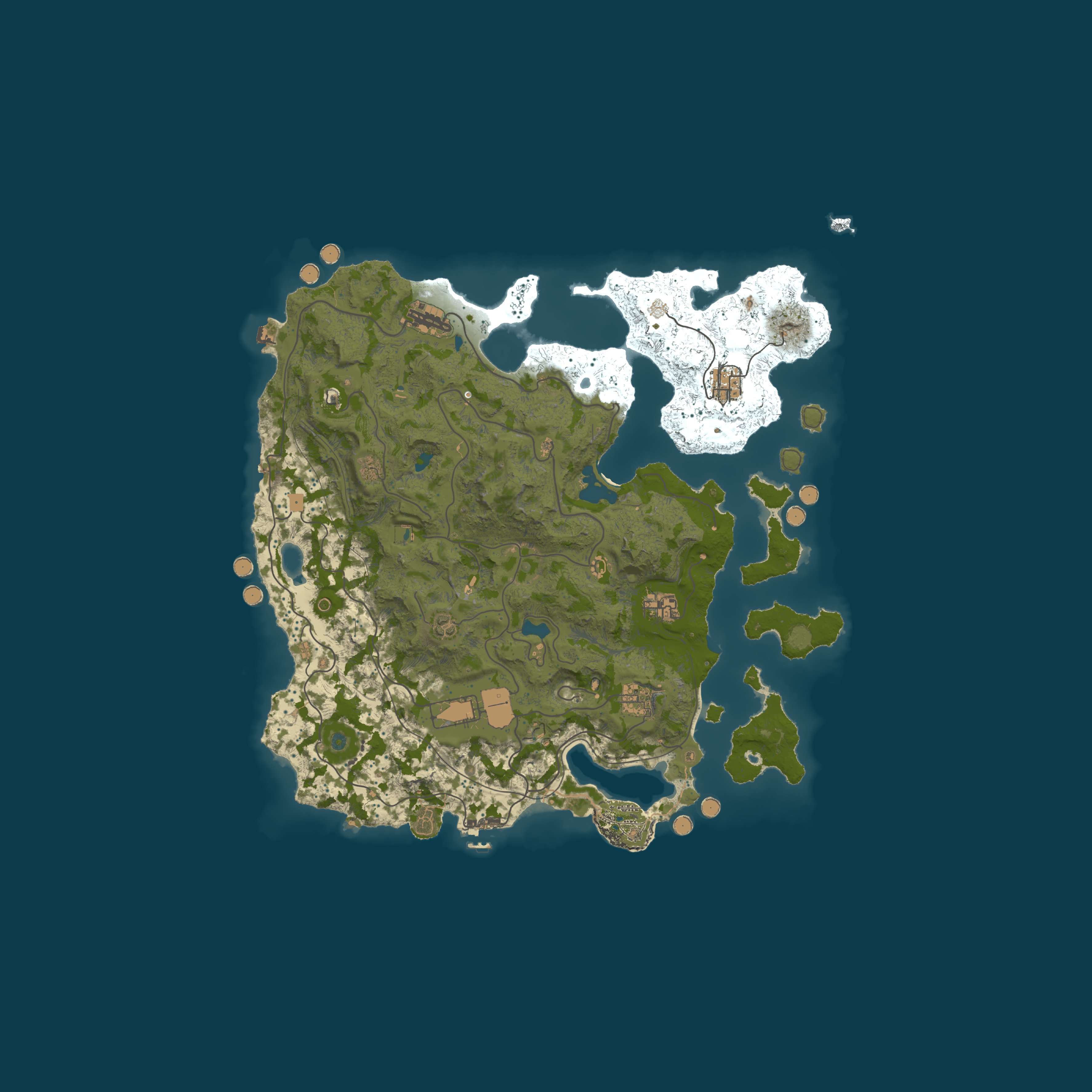 Custom Map, size 5096, seed 1337