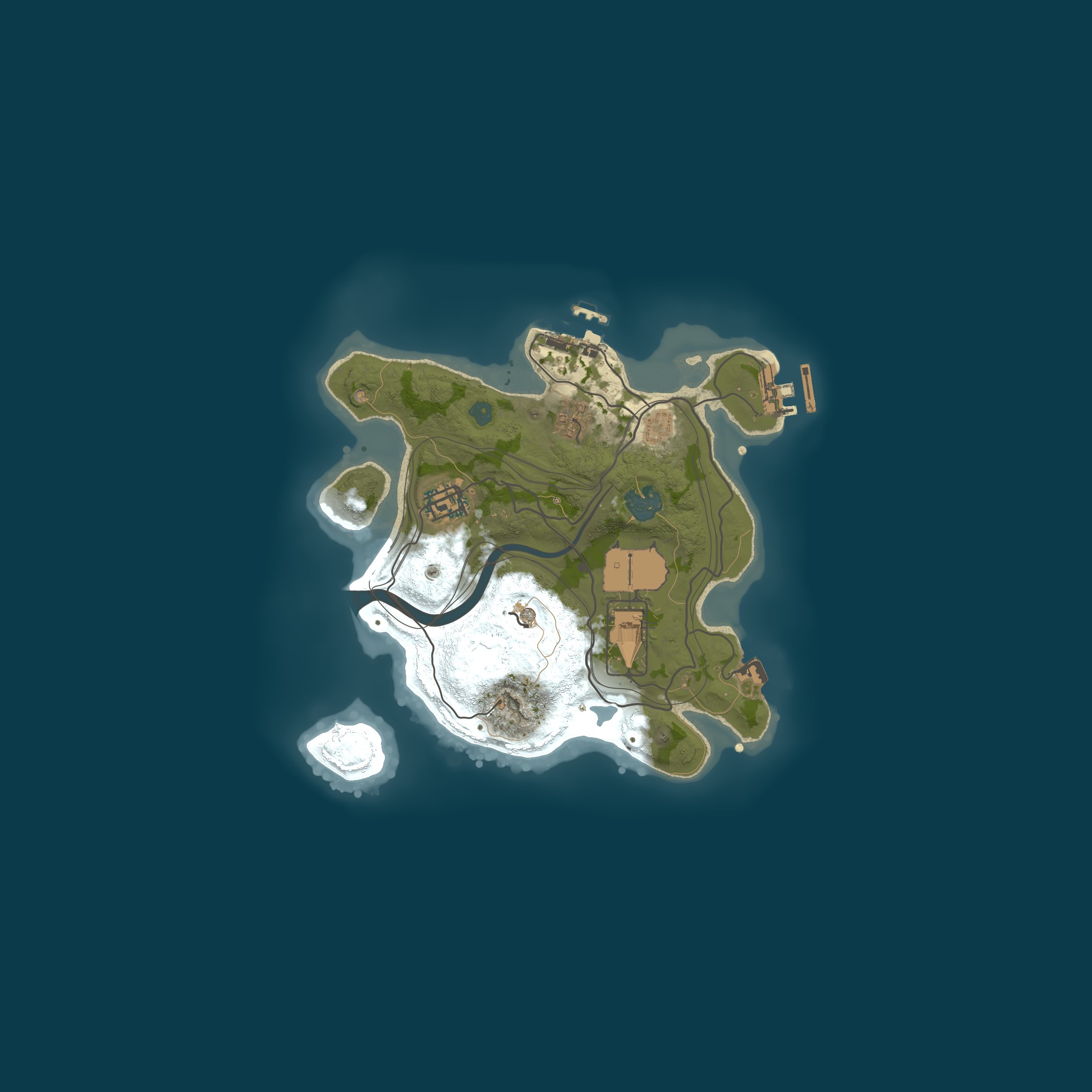 Custom Map, size 2500, seed 1337