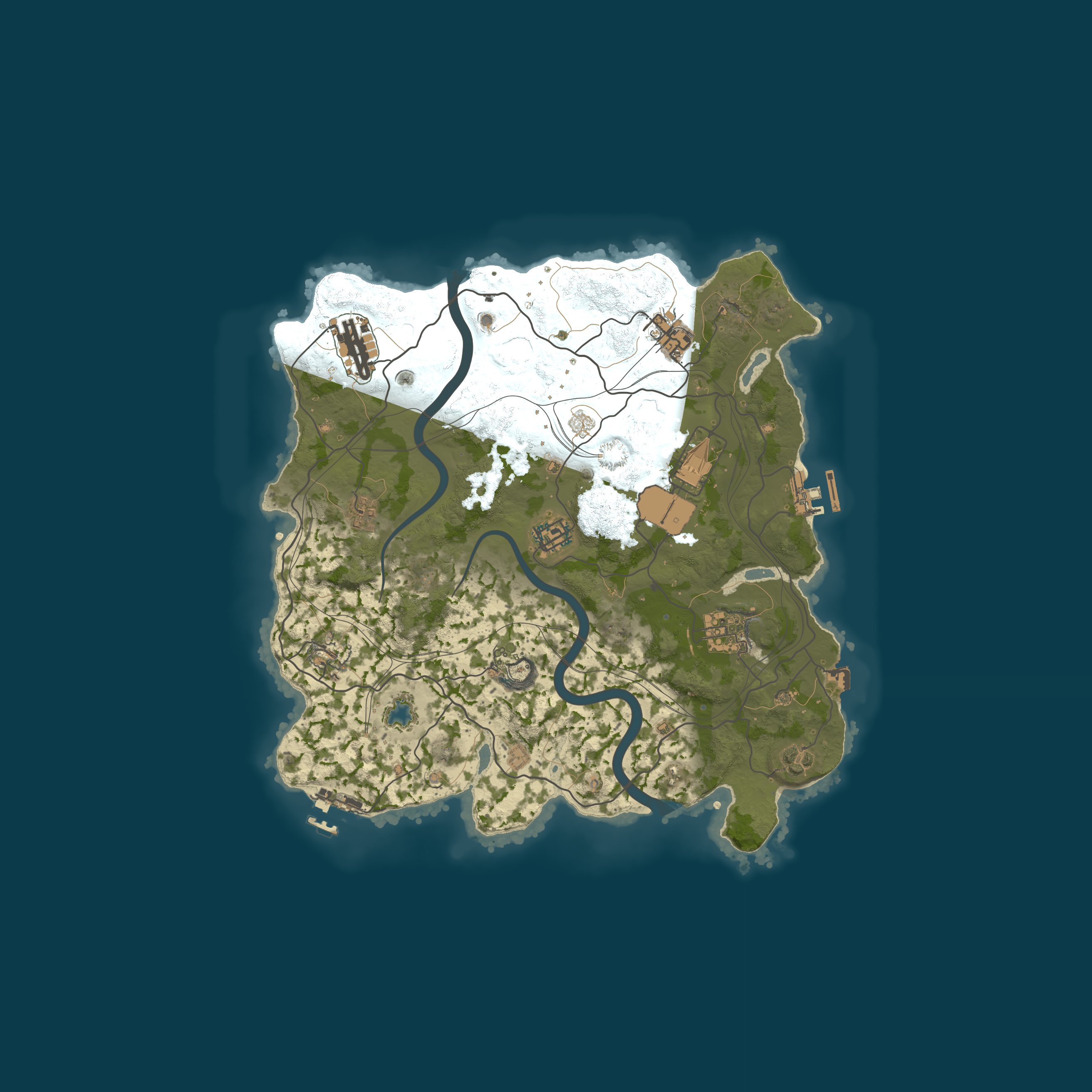 Map for [US] Panda Rust | 2x | Vanilla | Solo Duo Trio Quad | 6/27