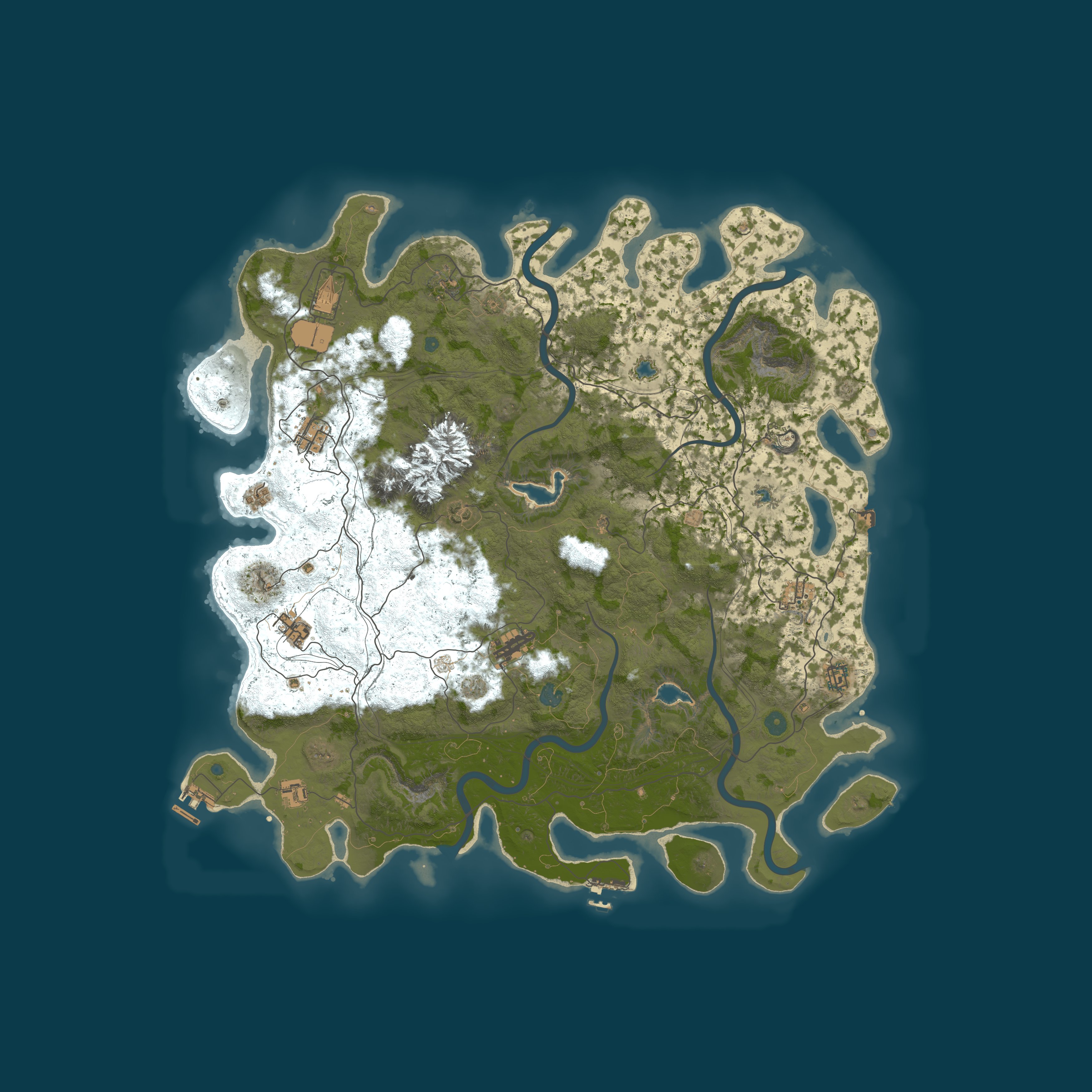 Procedural Map, size 5000, seed 2020096055