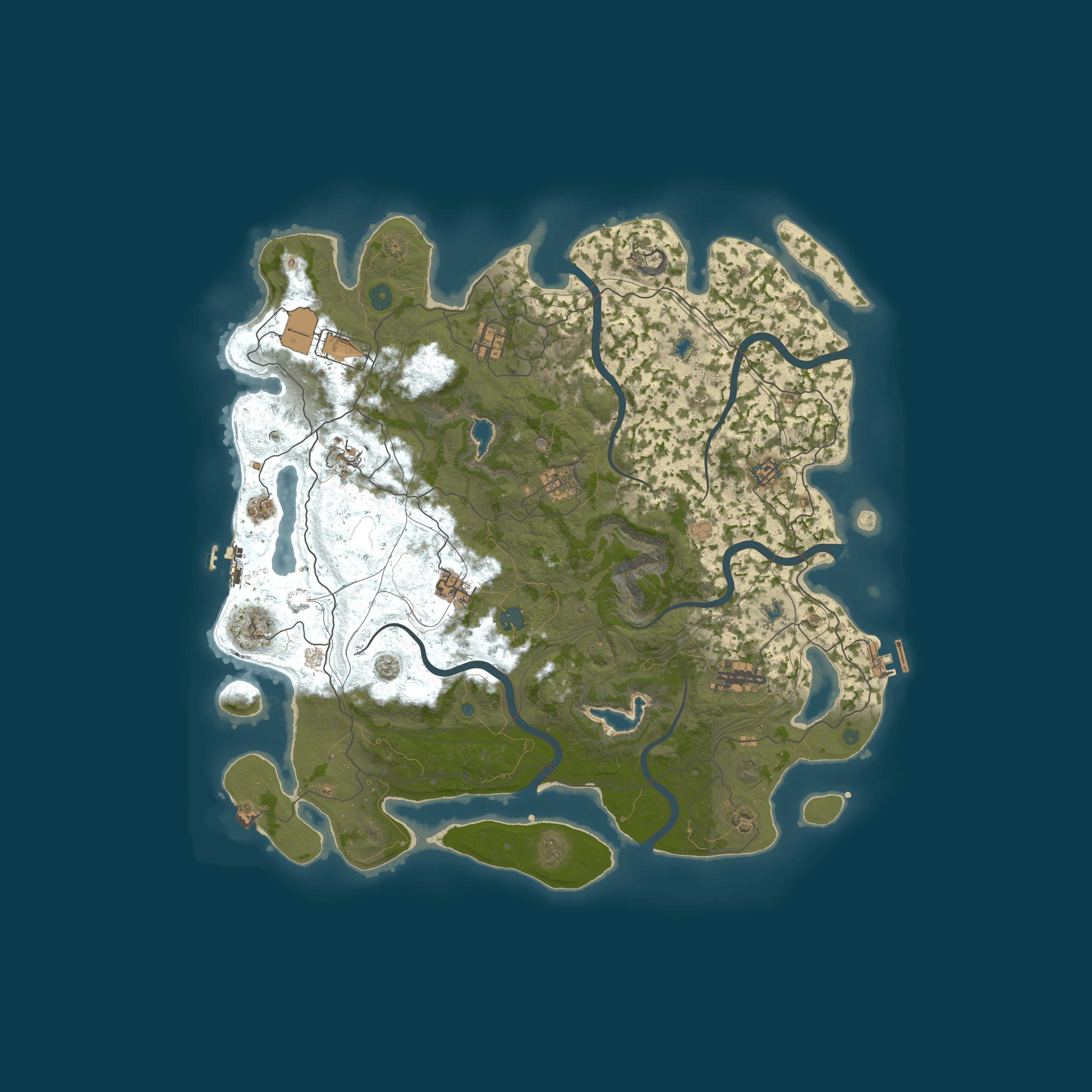 Map for DadCore Rust 2x Monthly Solo/Duo/Trio | 50% Upkeep