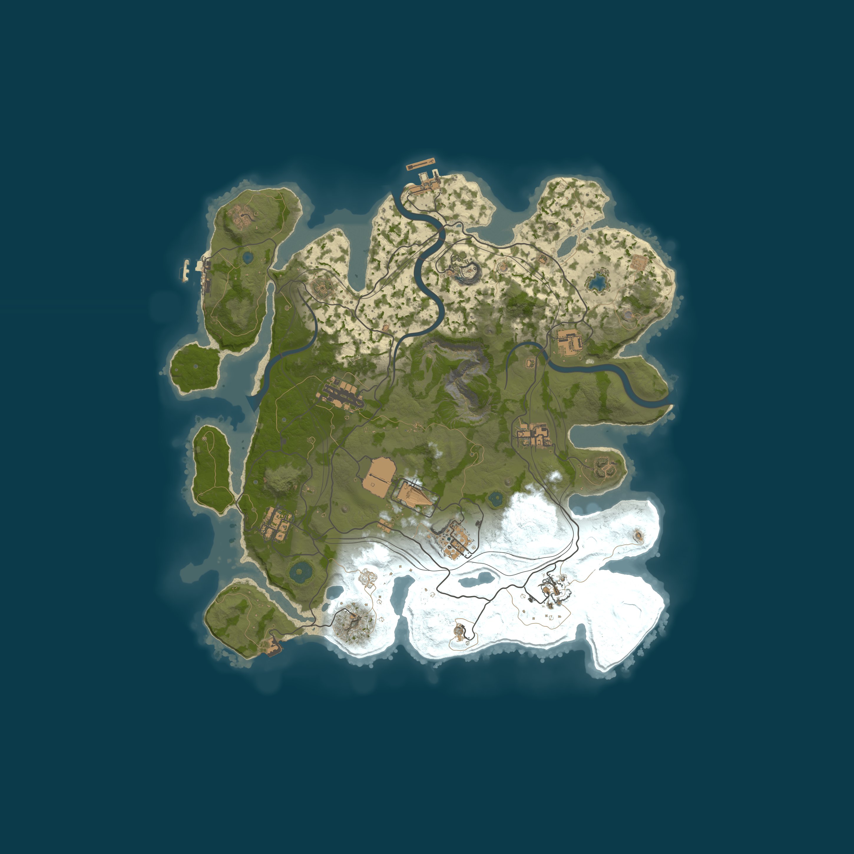 Map for Lone Wolf Rust | Solo Only, Monthly, Vanilla, No BP Wipes