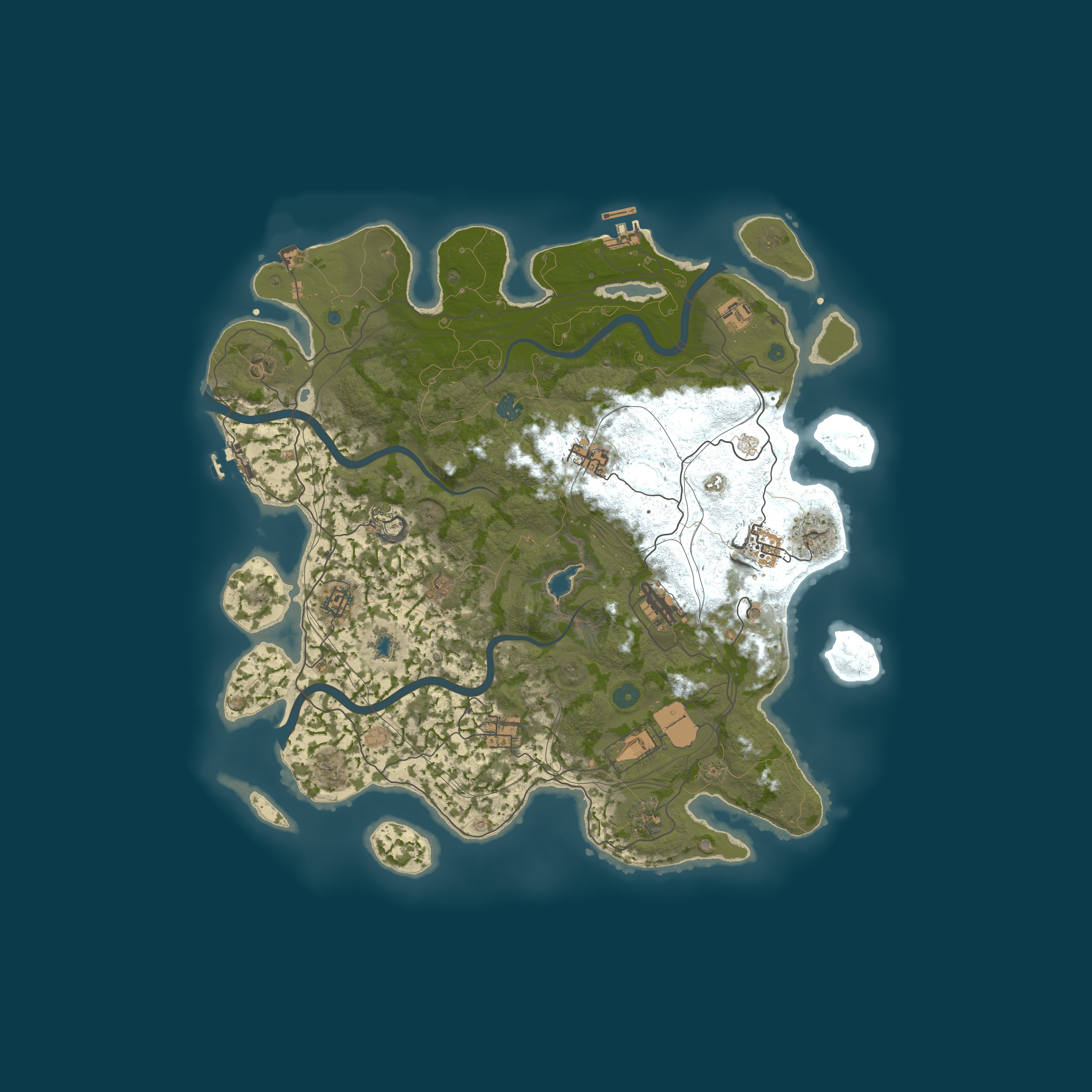 Procedural Map, size 4250, seed 1430594786