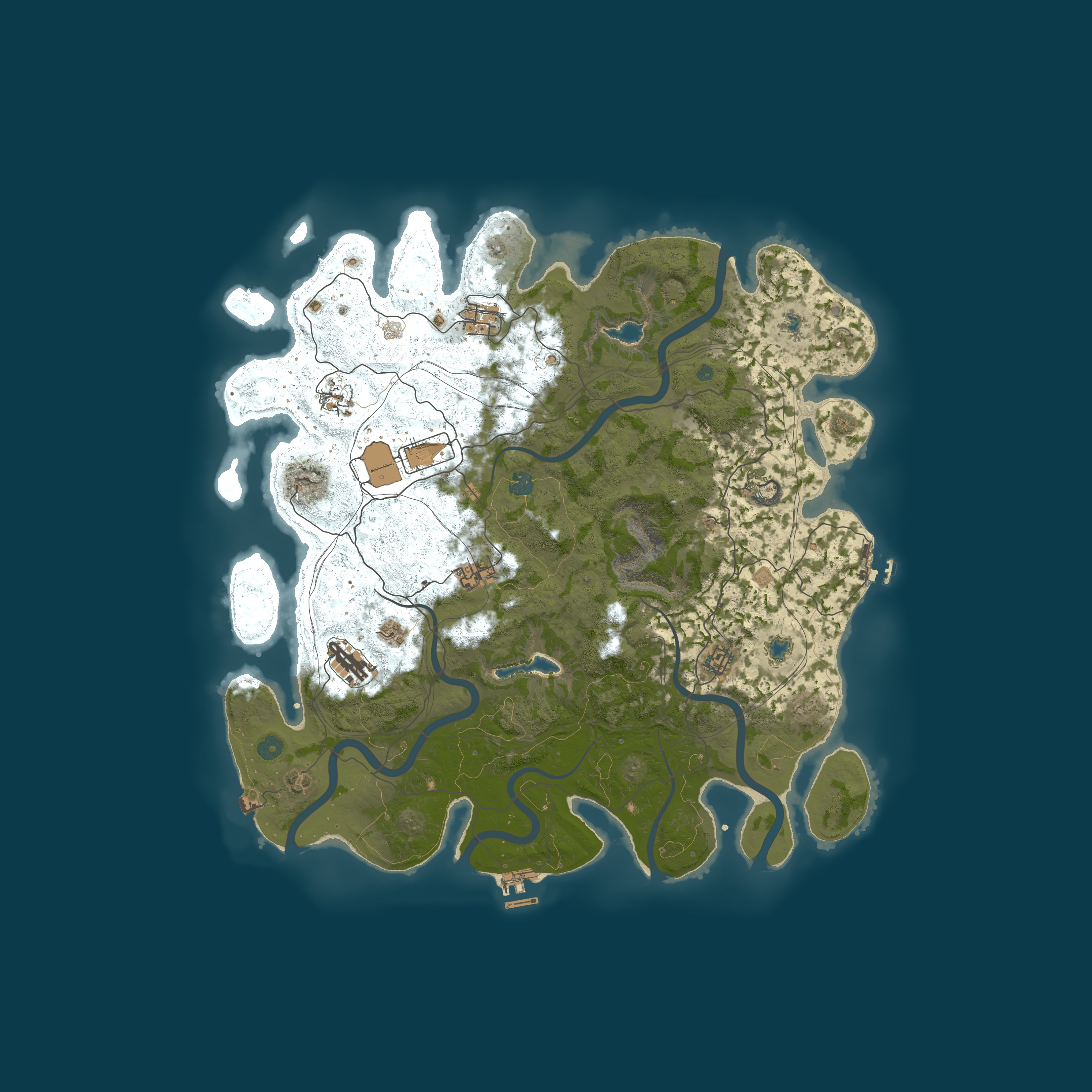 Map for Rusty Brothers - EU PvE 2X | Skills | Quests | No BP Wipe | Kit
