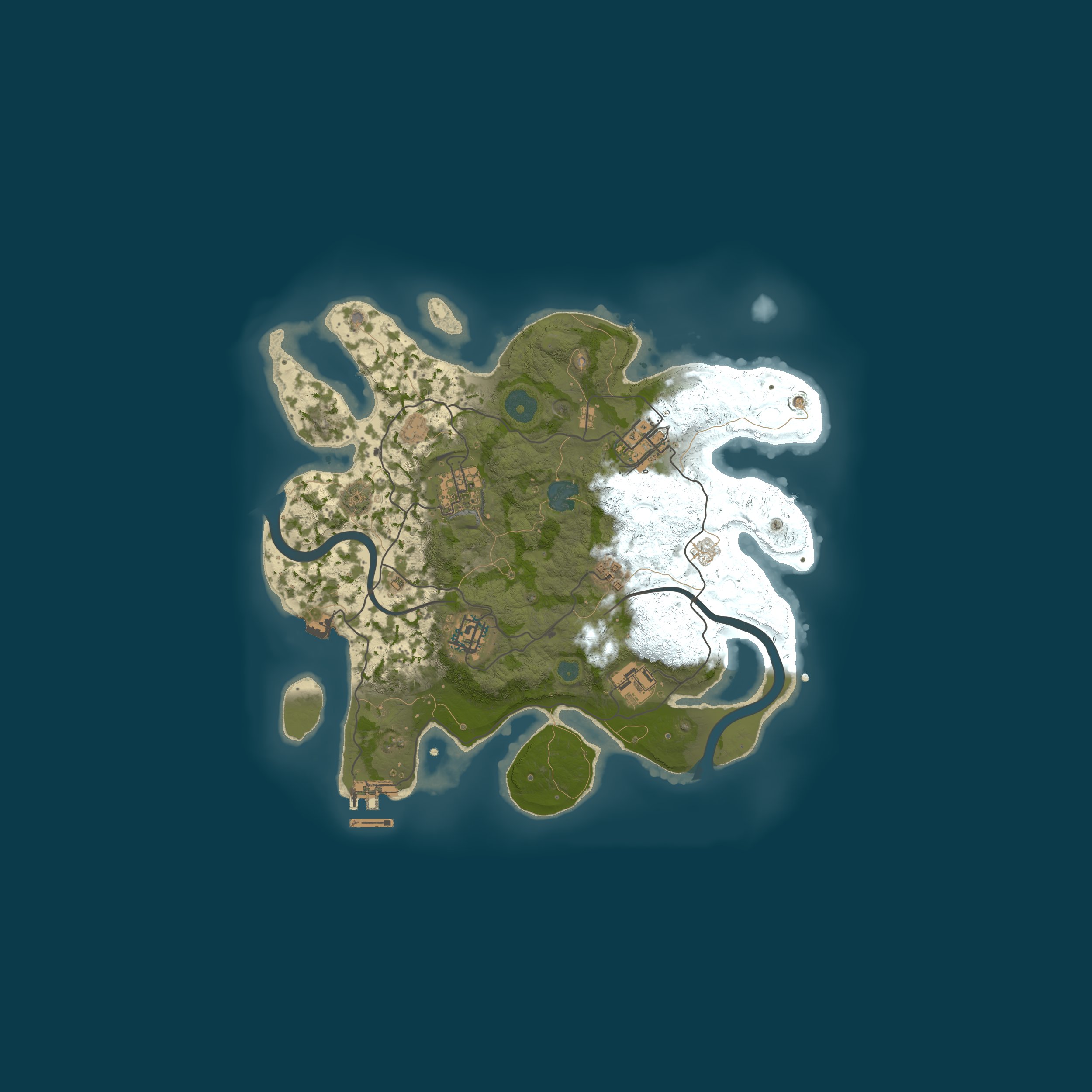 Map for RustGamingNation 50x PvE [Events|Purge|Zombies|SkillTree]