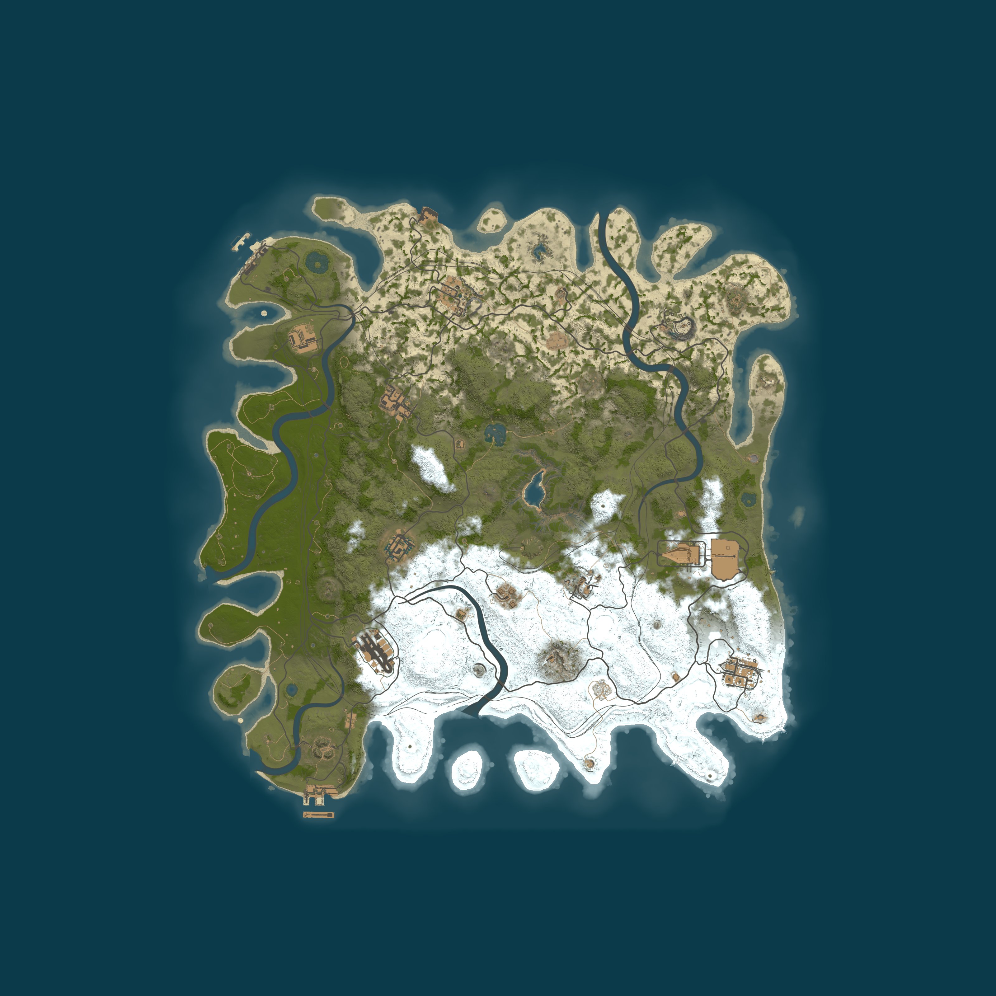 Procedural Map, size 4400, seed 1687173626