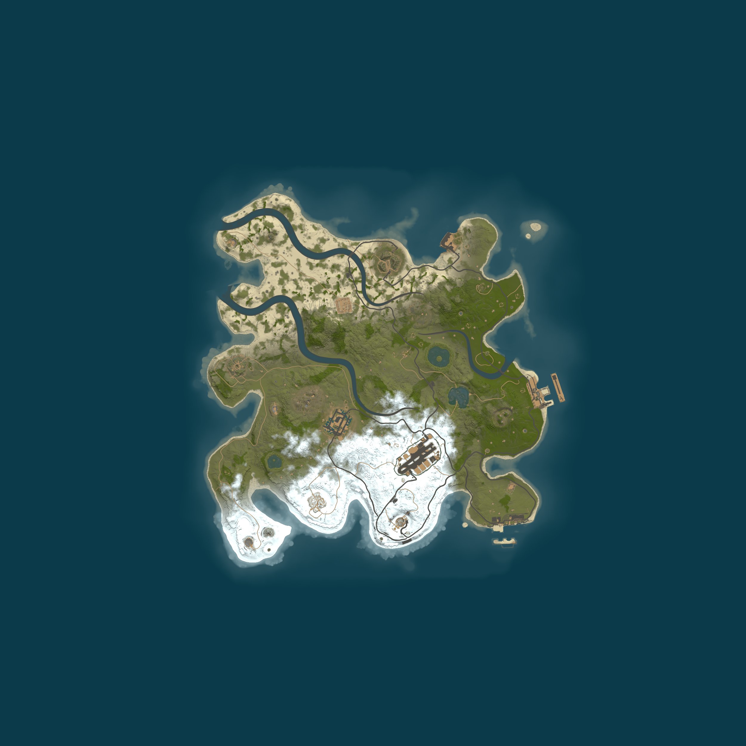 Map for A Shockbyte Rust Server