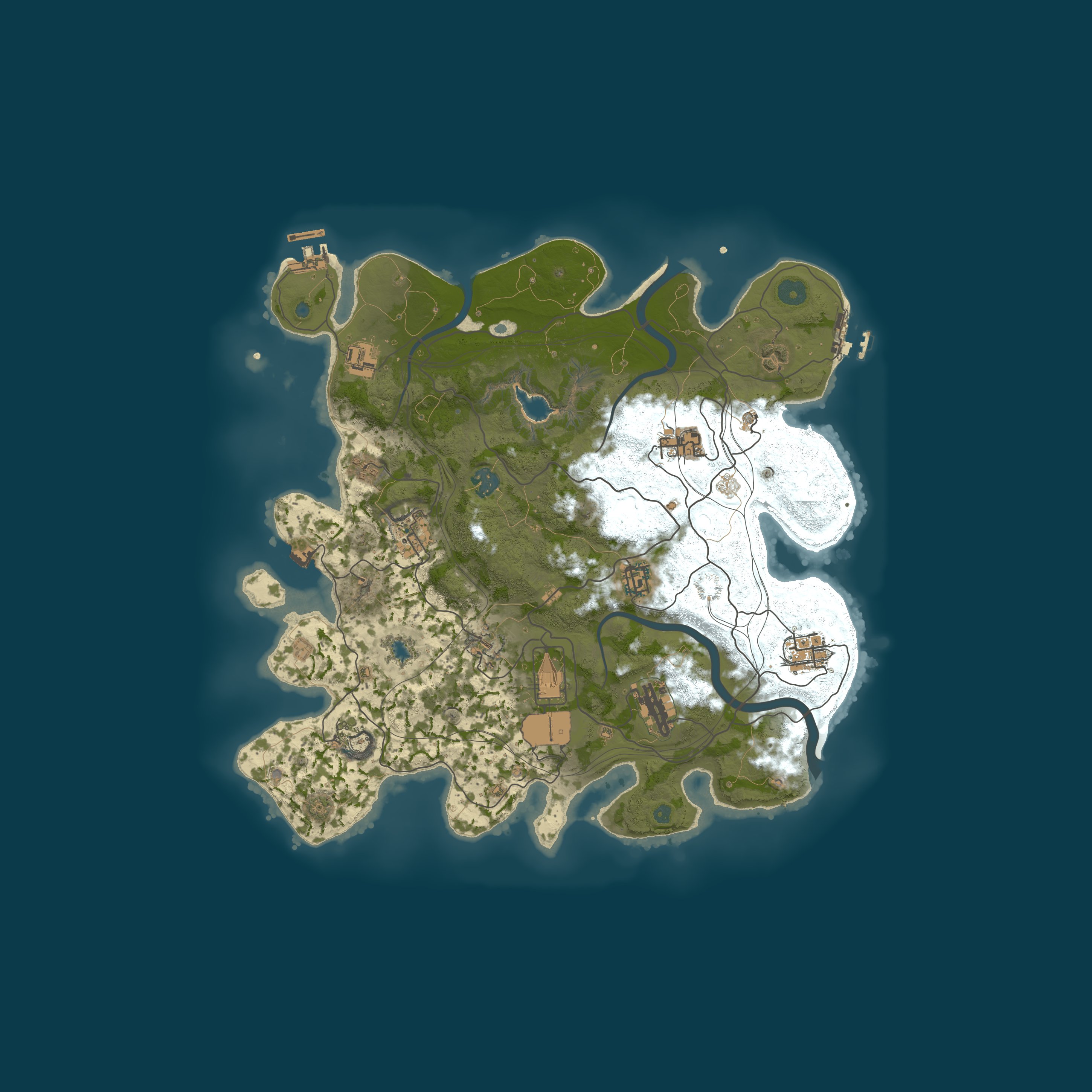 Procedural Map, size 3800, seed 532770966
