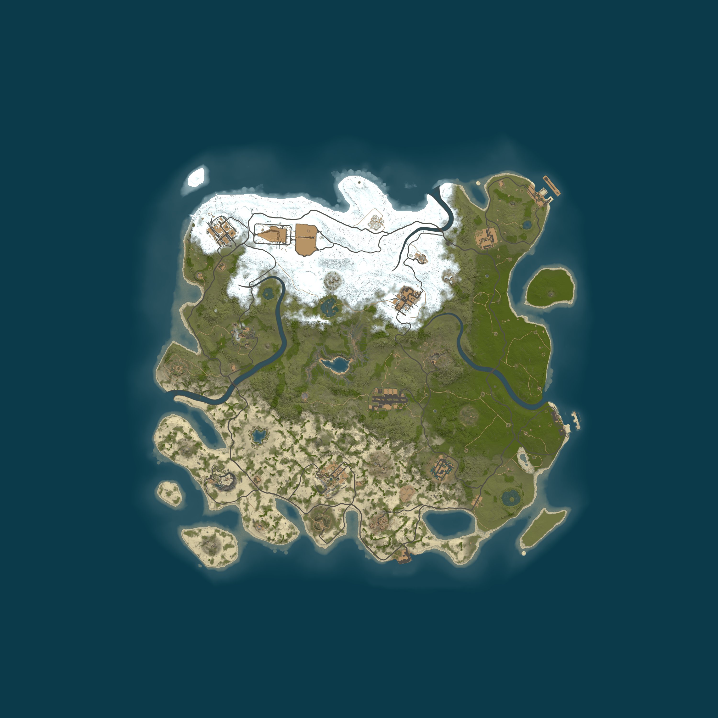 Procedural Map, size 4000, seed 1415738502