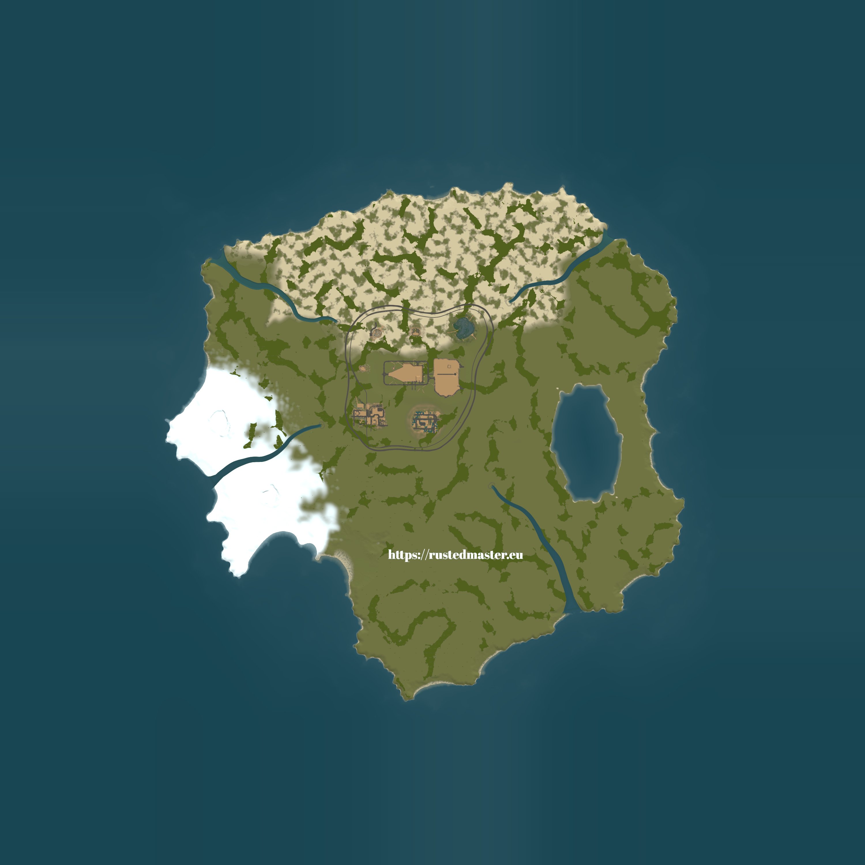 Map for Builder's Land Creative Building Sandbox | rustedmaster.eu