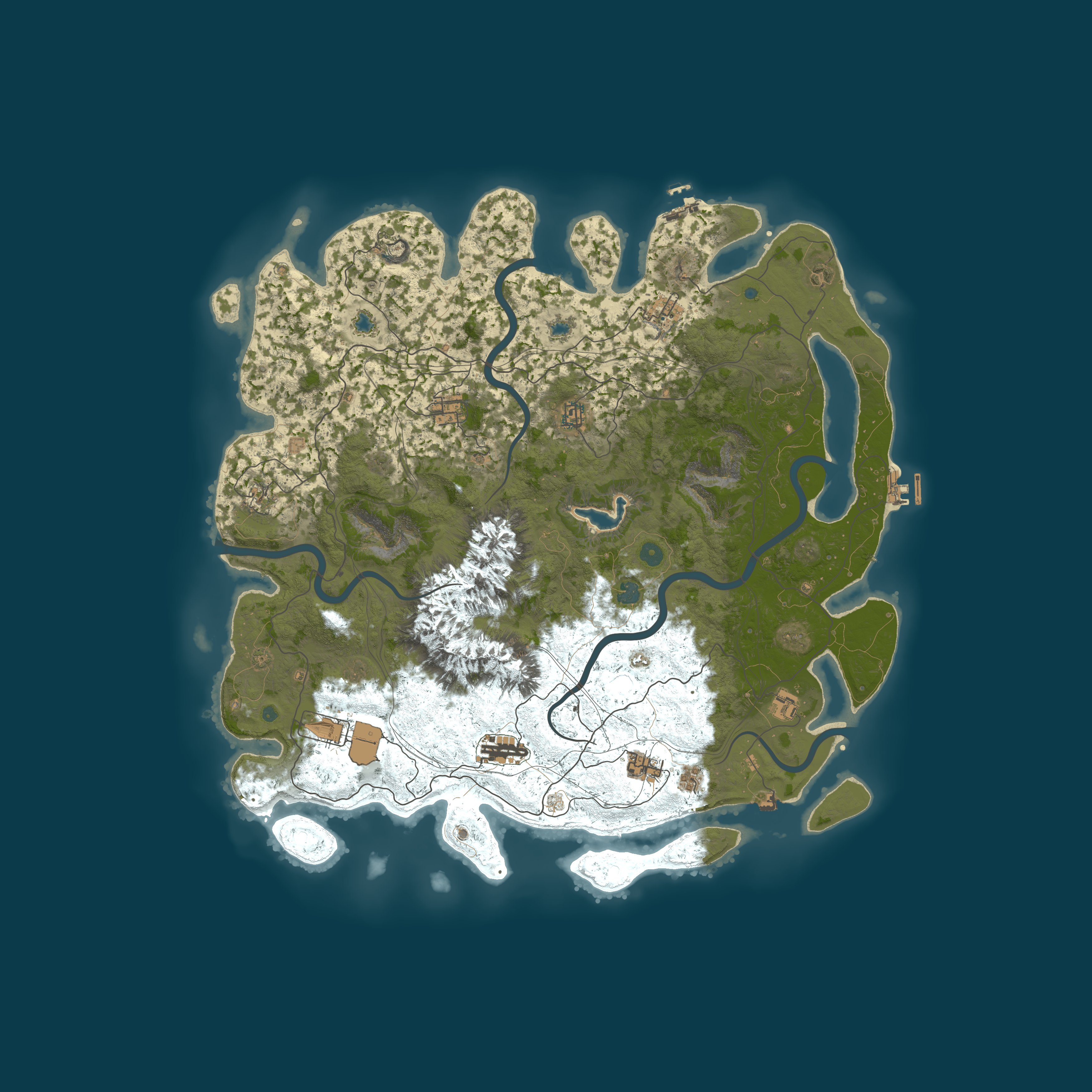 Procedural Map, size 5000, seed 1591515152