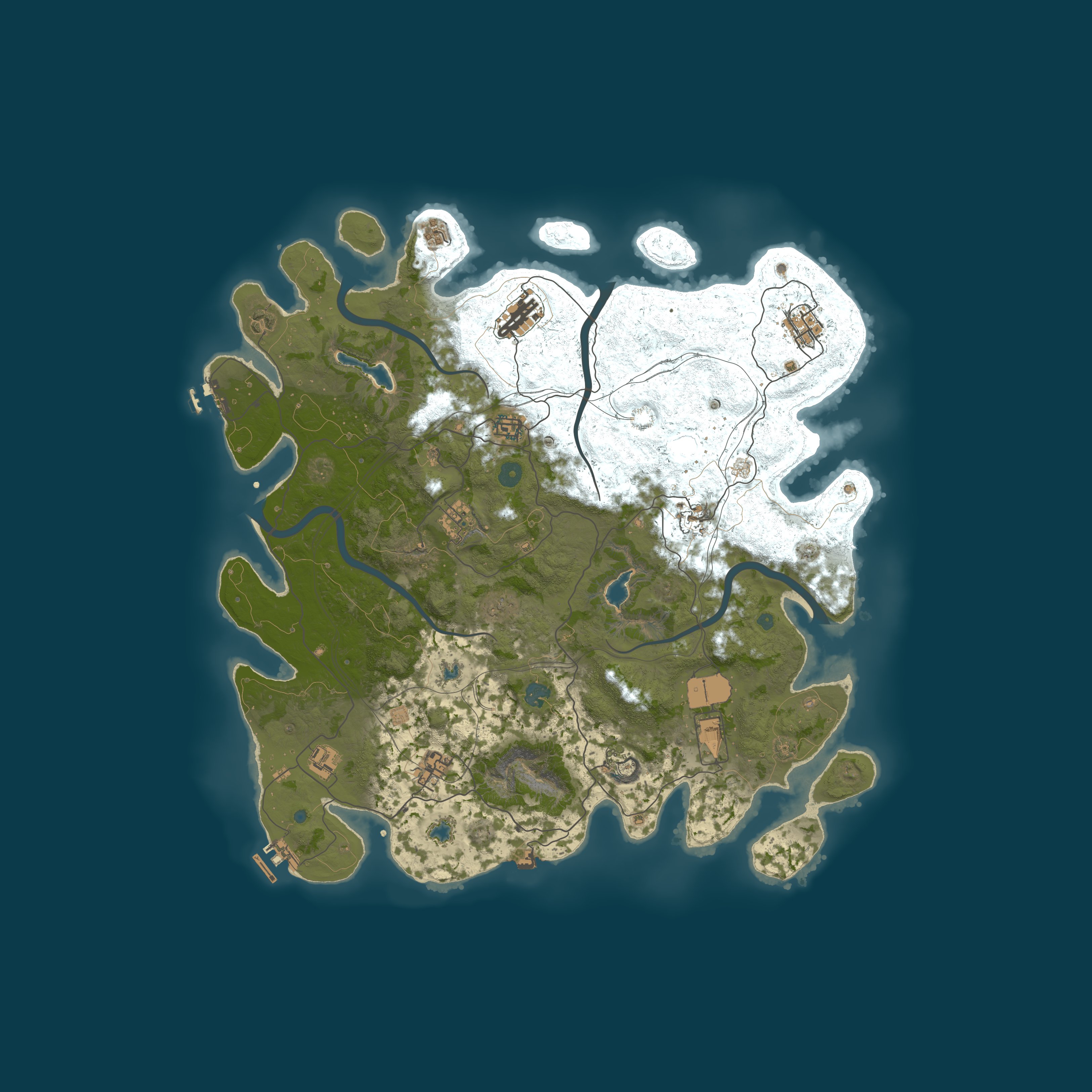 Procedural Map, size 4500, seed 774137005