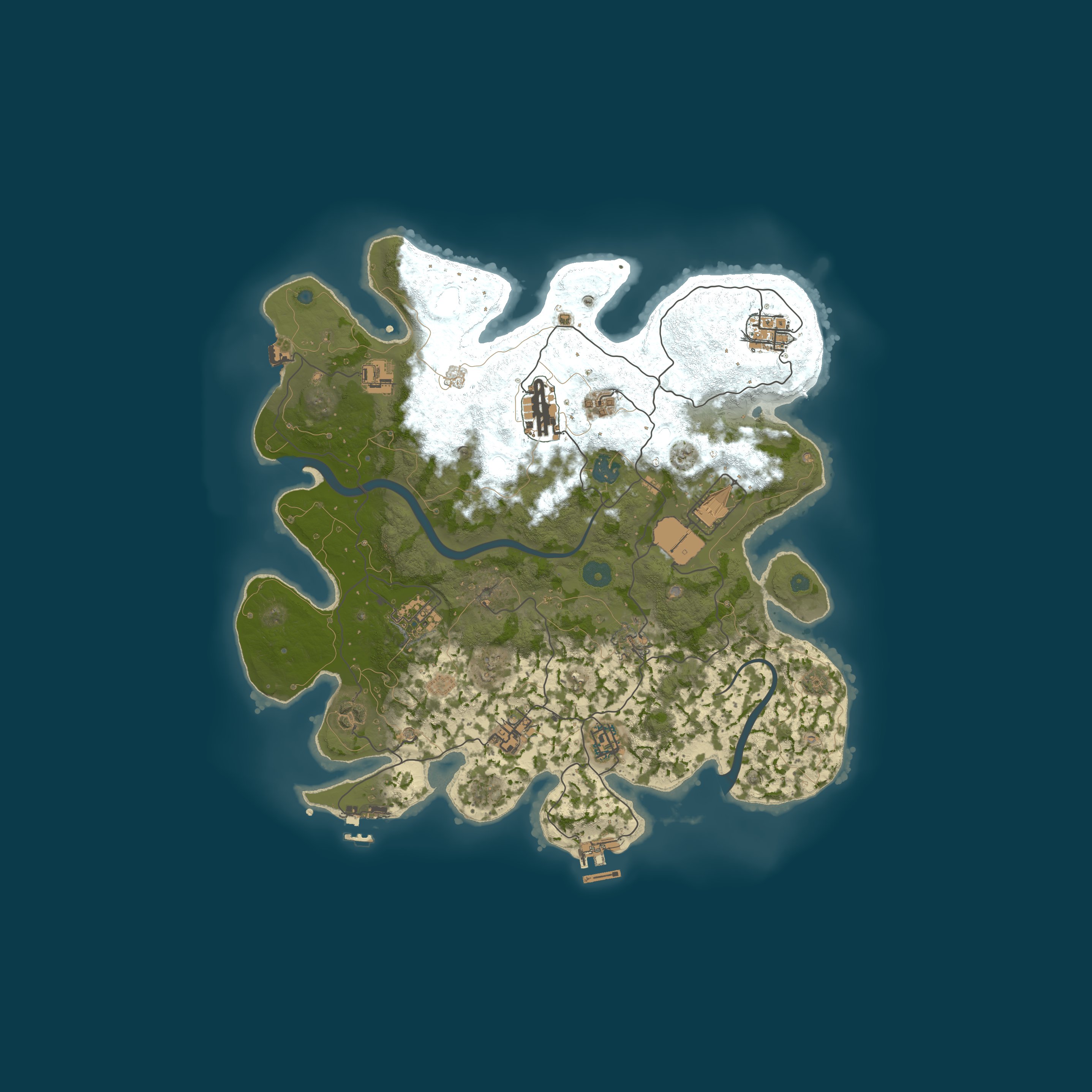 Procedural Map, size 3750, seed 65184994