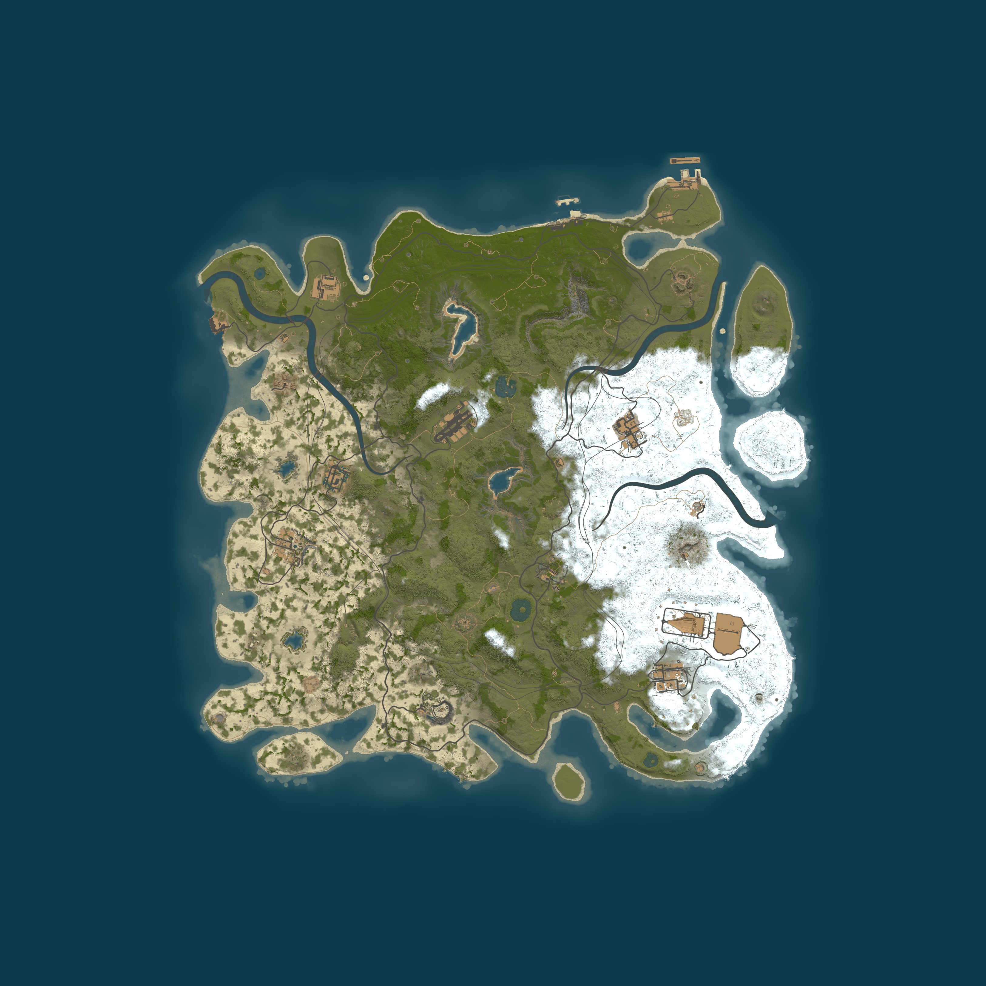 Map for {USA} Rusting Away {10X} Pure PVE Kits|Boss Monsters|Events|Bac