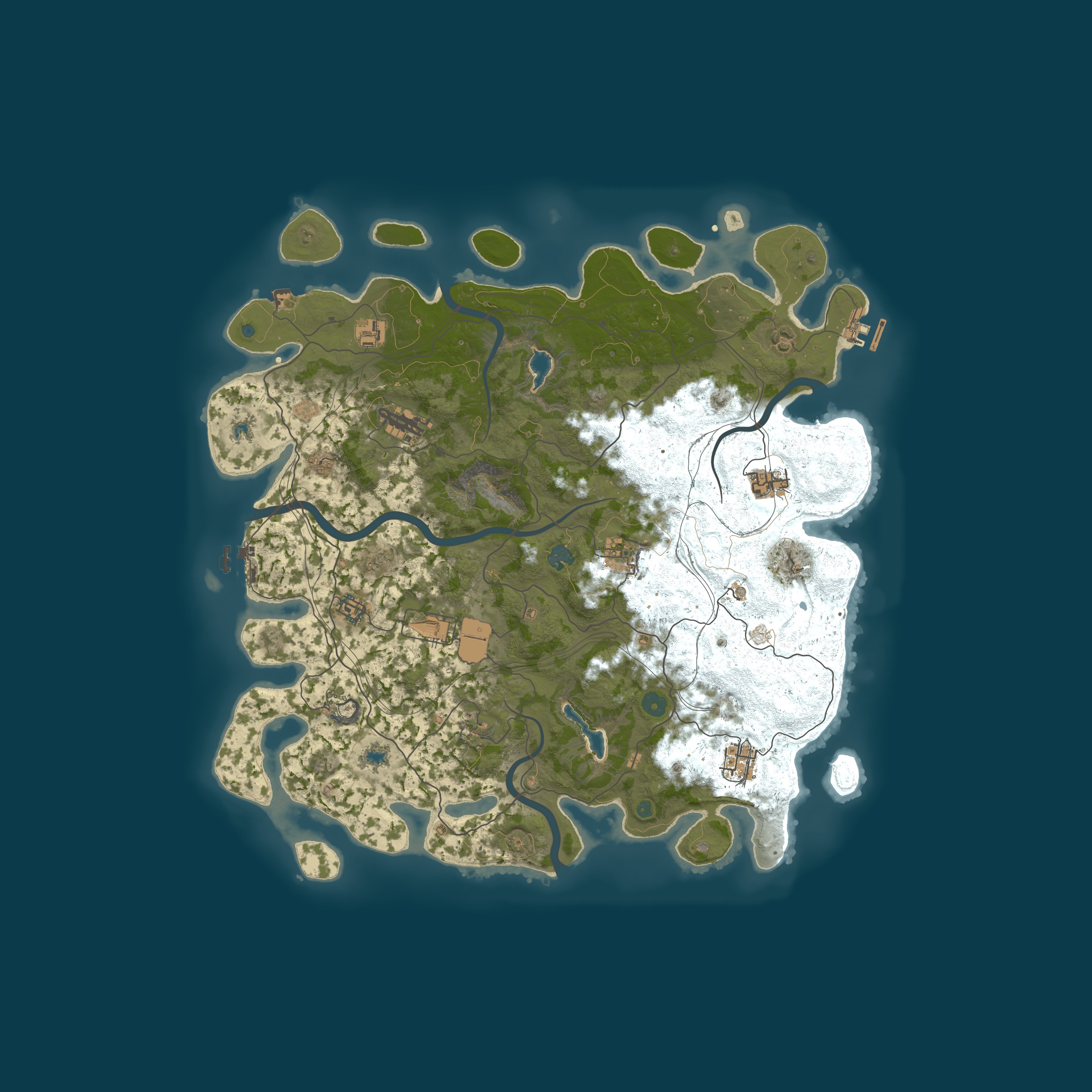 NUCLEAR 10X | MAX 4 | WIPE 11/10 — Carte procédurale 4500, seed 1366008847
