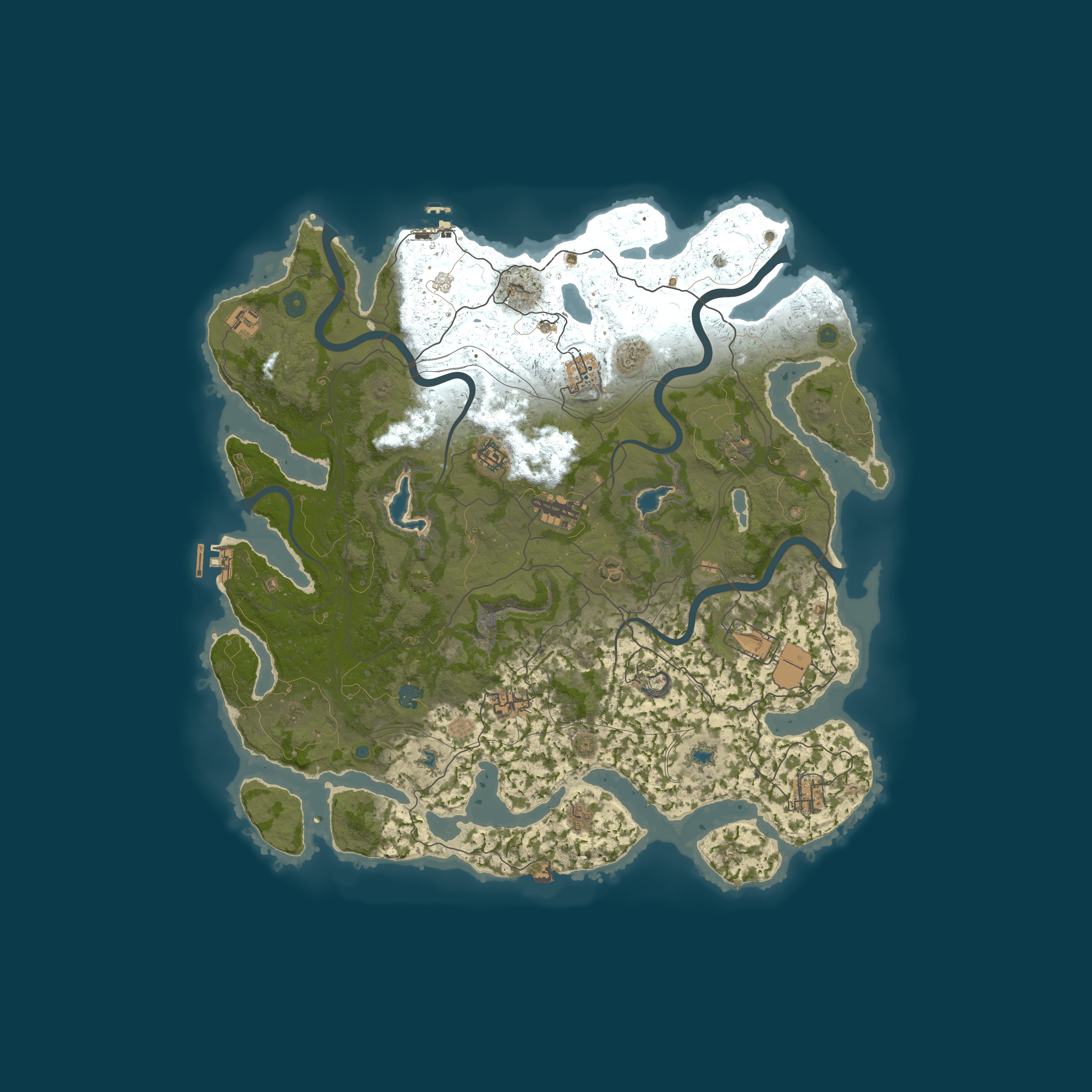 Custom Map, size 4500, seed 1337