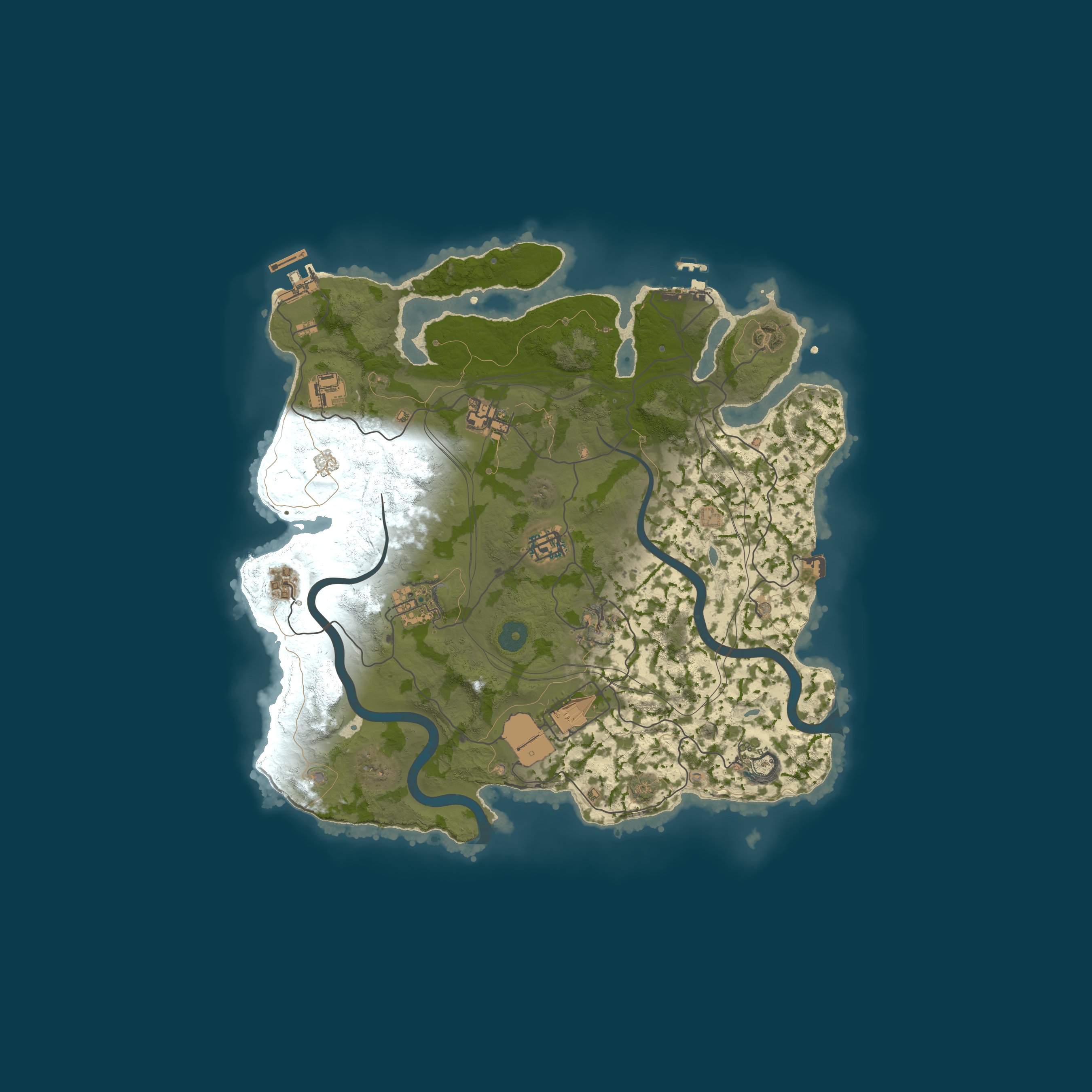 Custom Map, size 3400, seed 1337