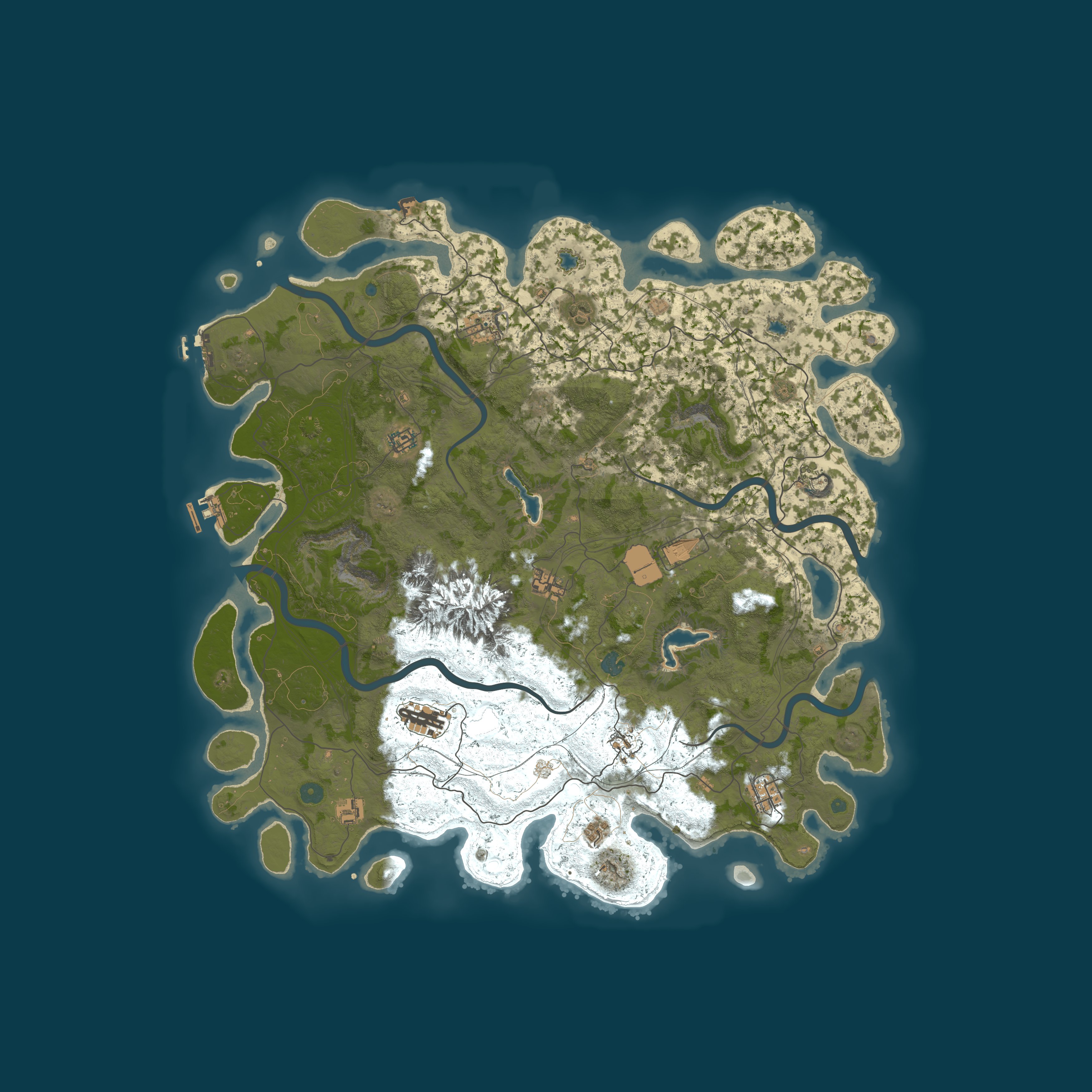Procedural Map, size 5000, seed 8675309