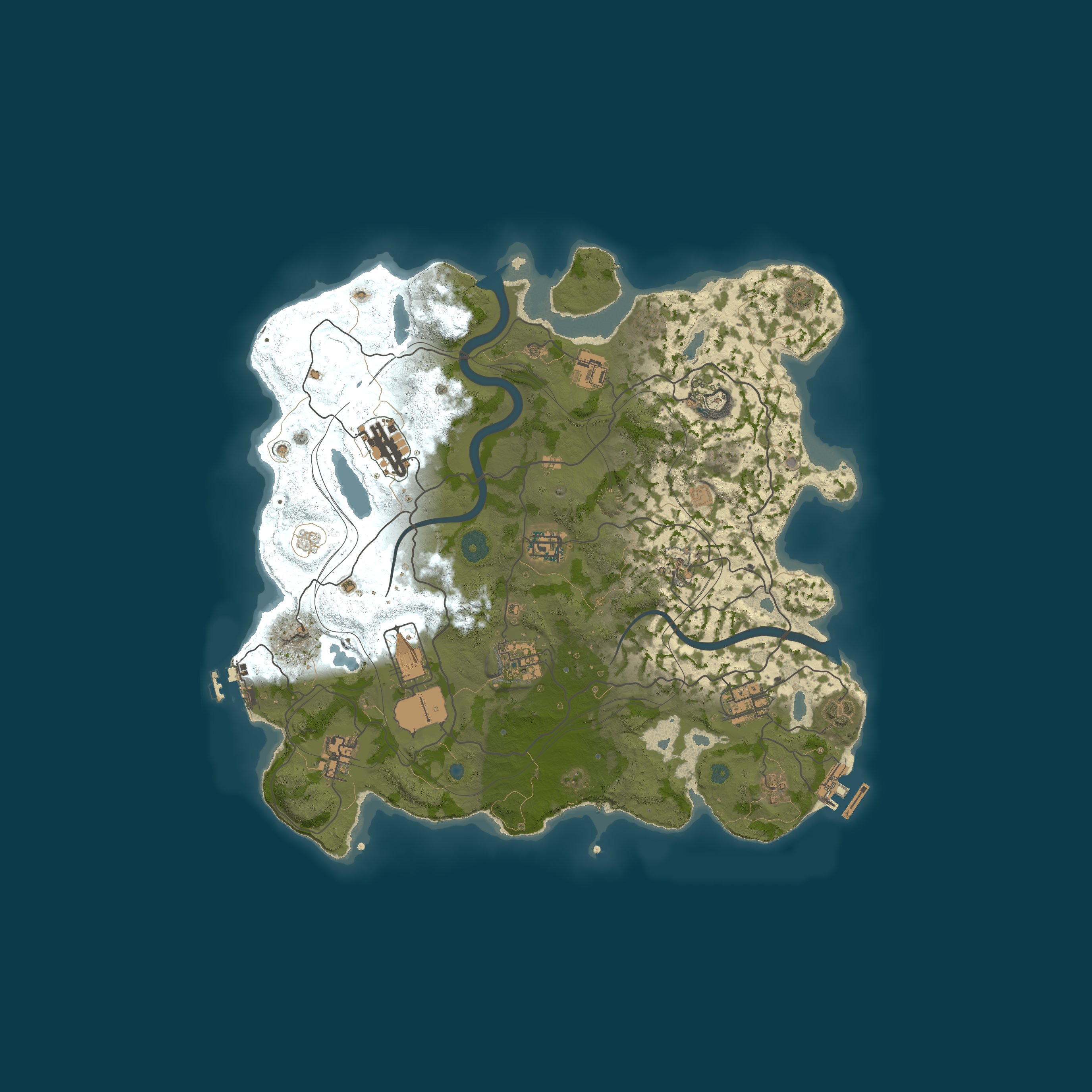 Map for ⦿ ICEFUSE 5X Alpha (Solo/Duo/Trio|Shop|Kits|X5 WIPED)