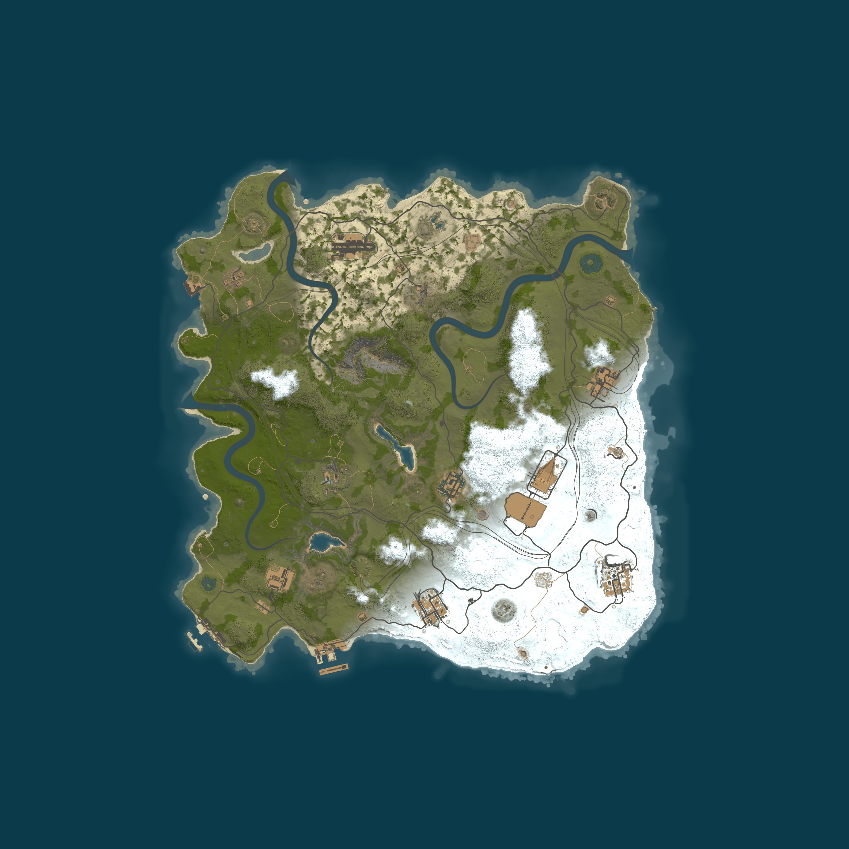 Custom Map, size 3800, seed 1337