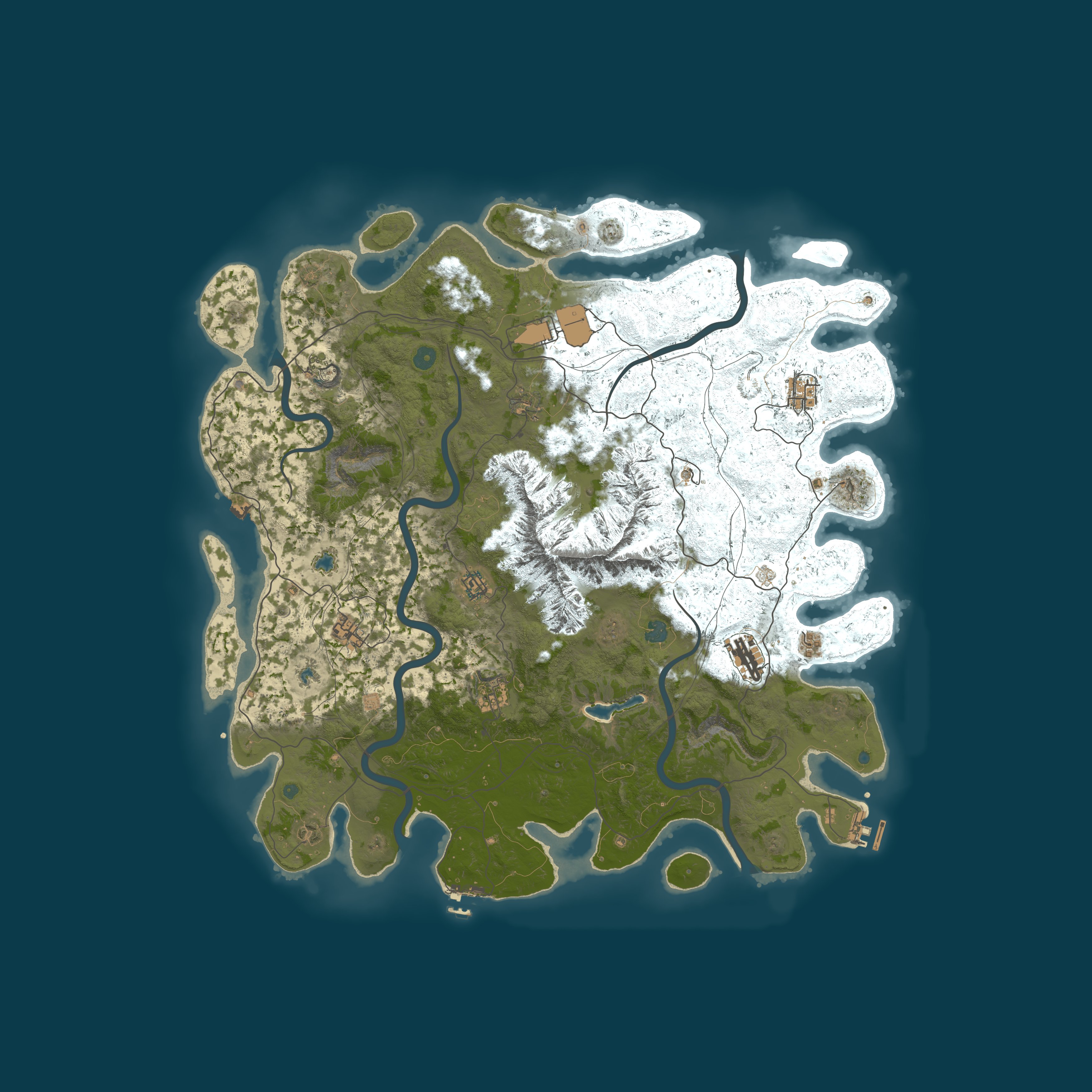 Map for Rust and Chill - monthly, solo only, no upkeep, big map