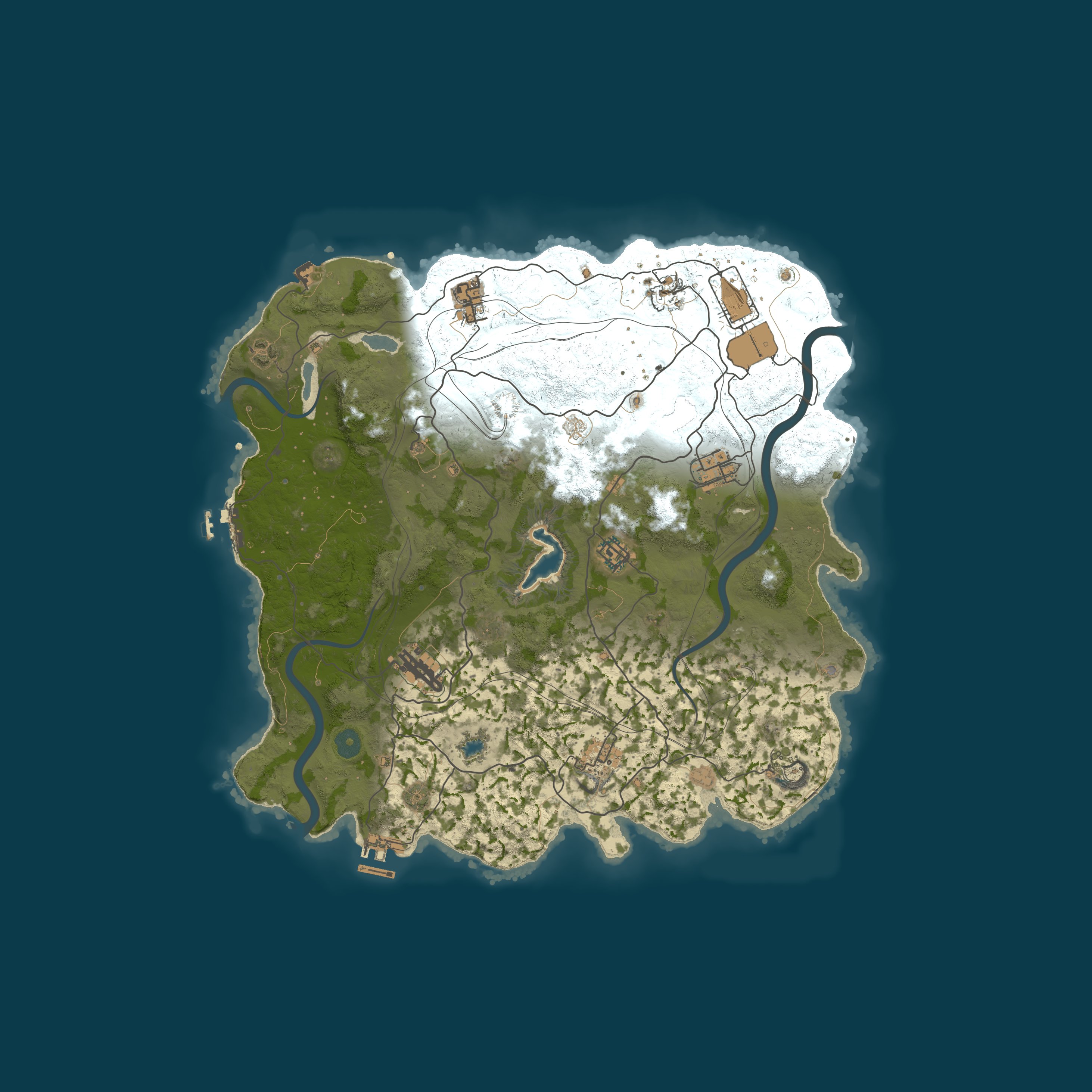 Map for [US] Rust in Peace - 2x Vanilla Wednesdays Solo/Duo/Trio/Quad |