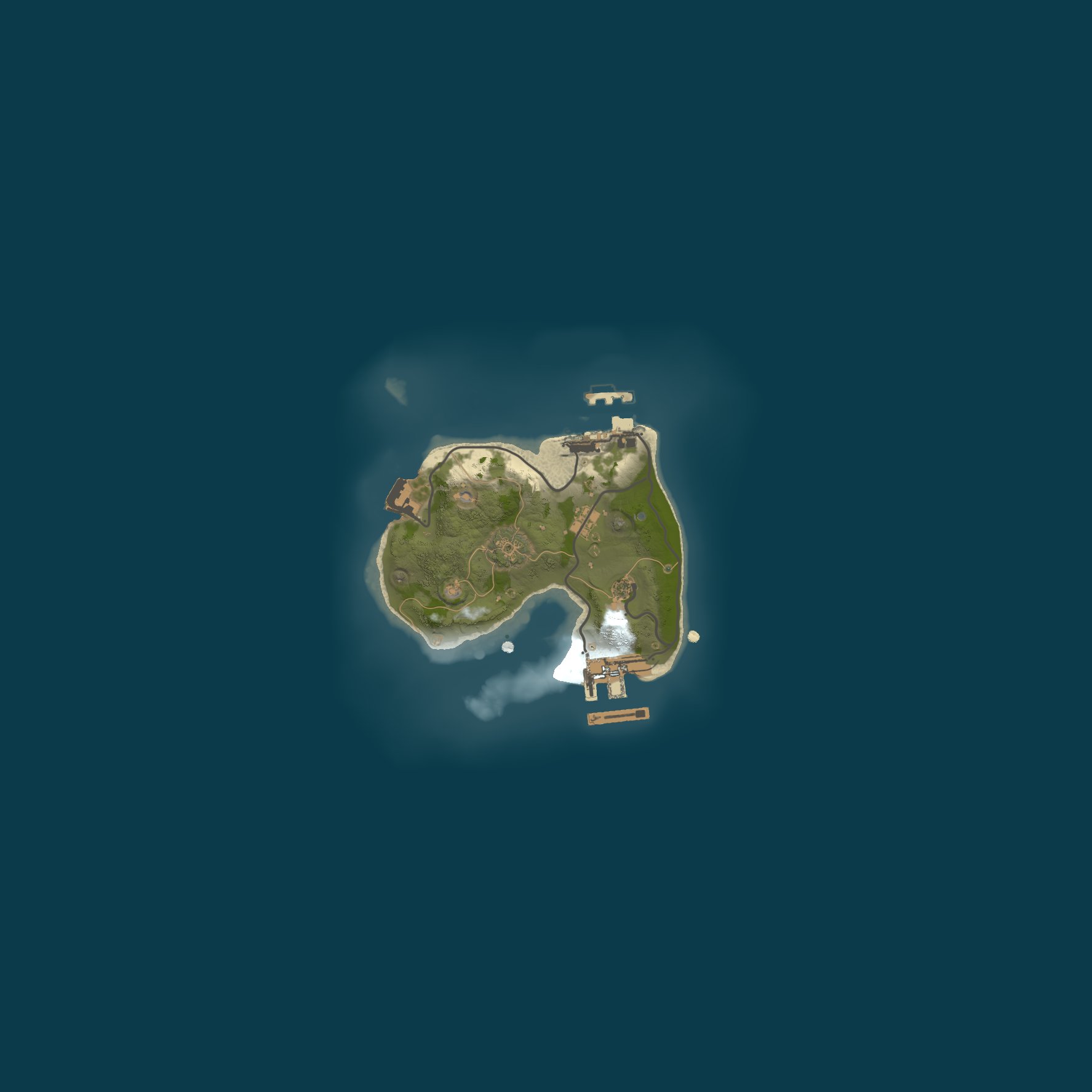 Procedural Map, size 1550, seed 814764574