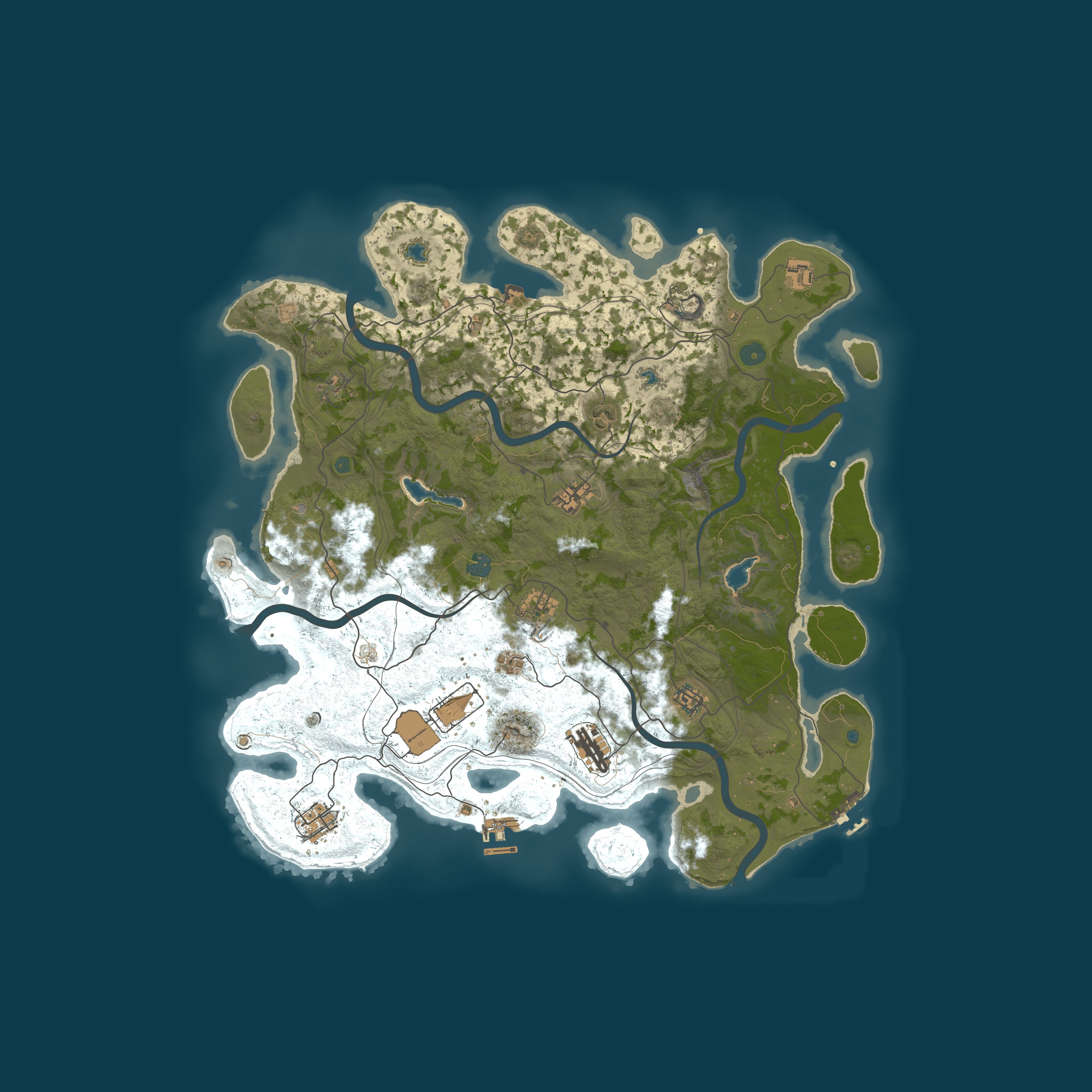 Map for #5 WIN-RUST | MAX3 | x2/x3 | BOSSES | EXP | RAIDBASES | SHOP
